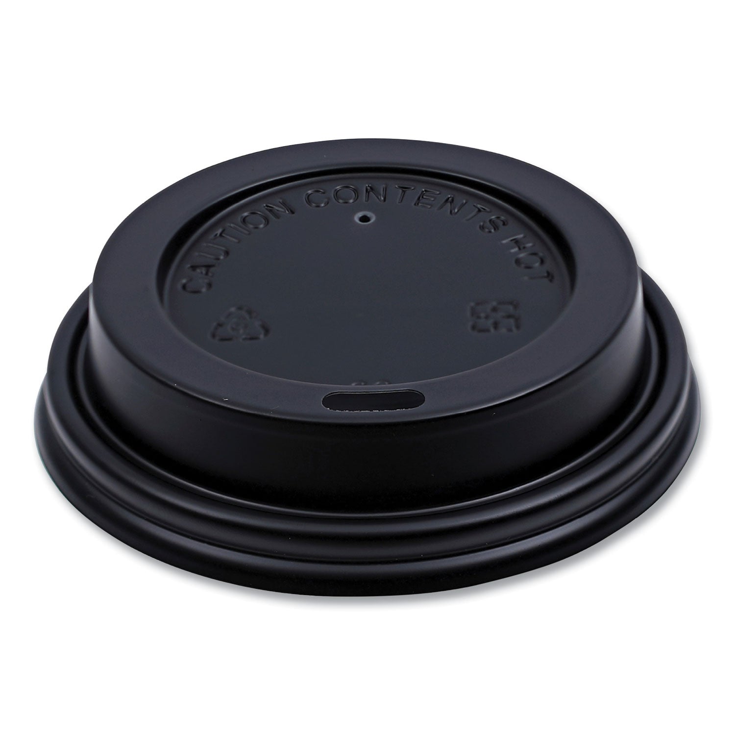 Hot Cup Lids For 8oz Cups | Black, 1000/Carton