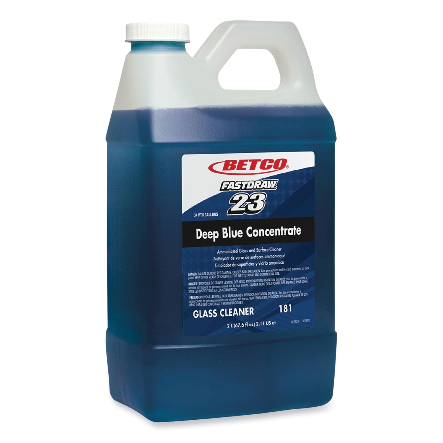 Deep Blue Glass Cleaner | Betco® 2L Bottle