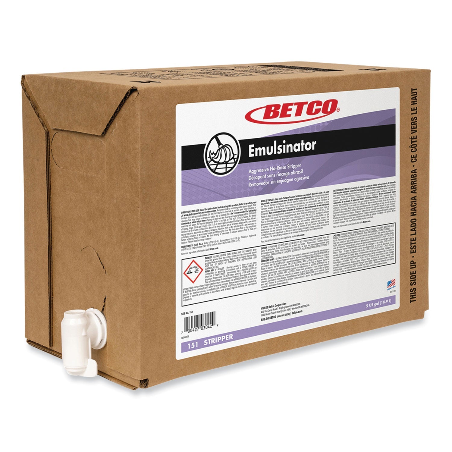 Emulsinator Floor Stripper | Betco® 5 gal