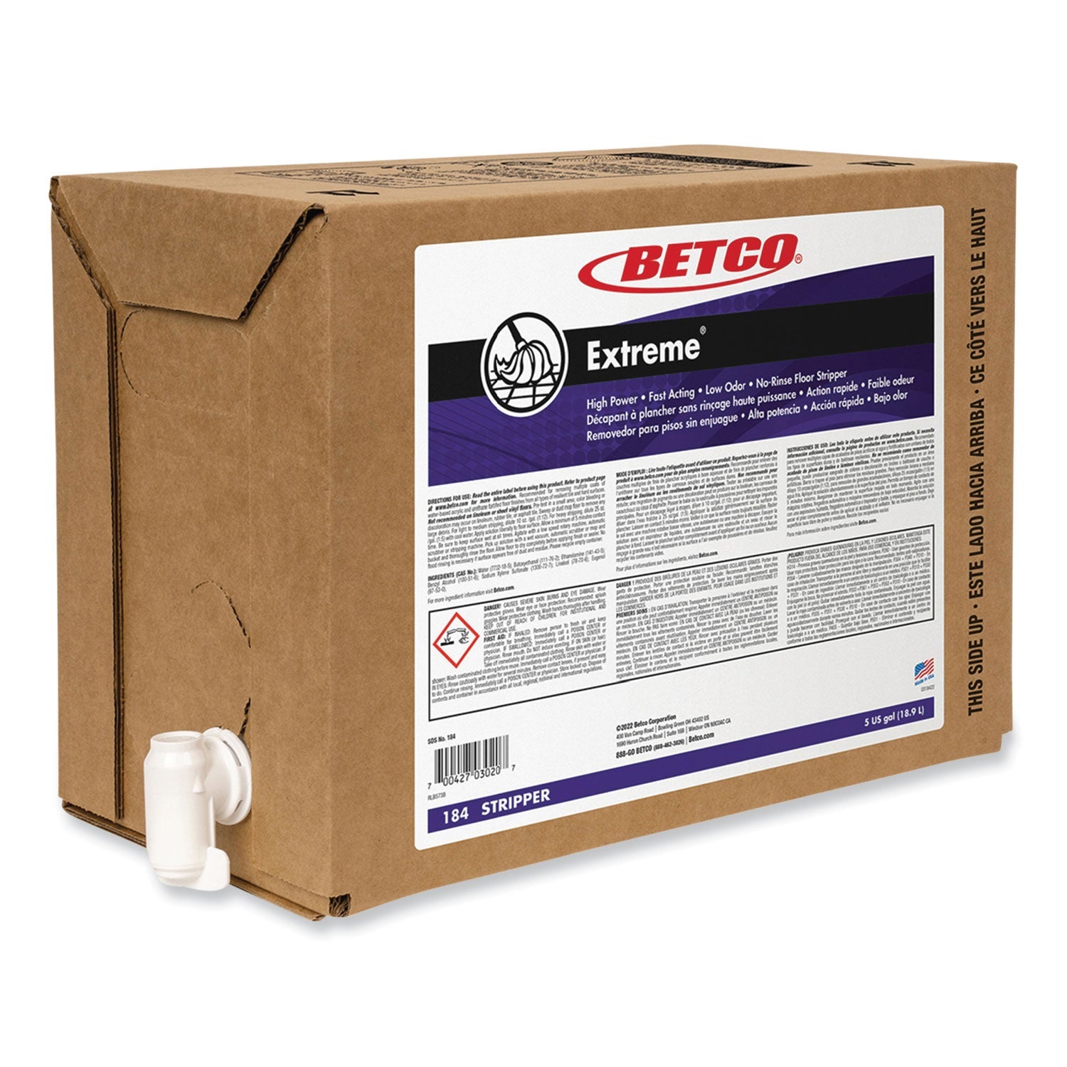 Extreme Floor Stripper | Betco® Lemon | 5 Gal