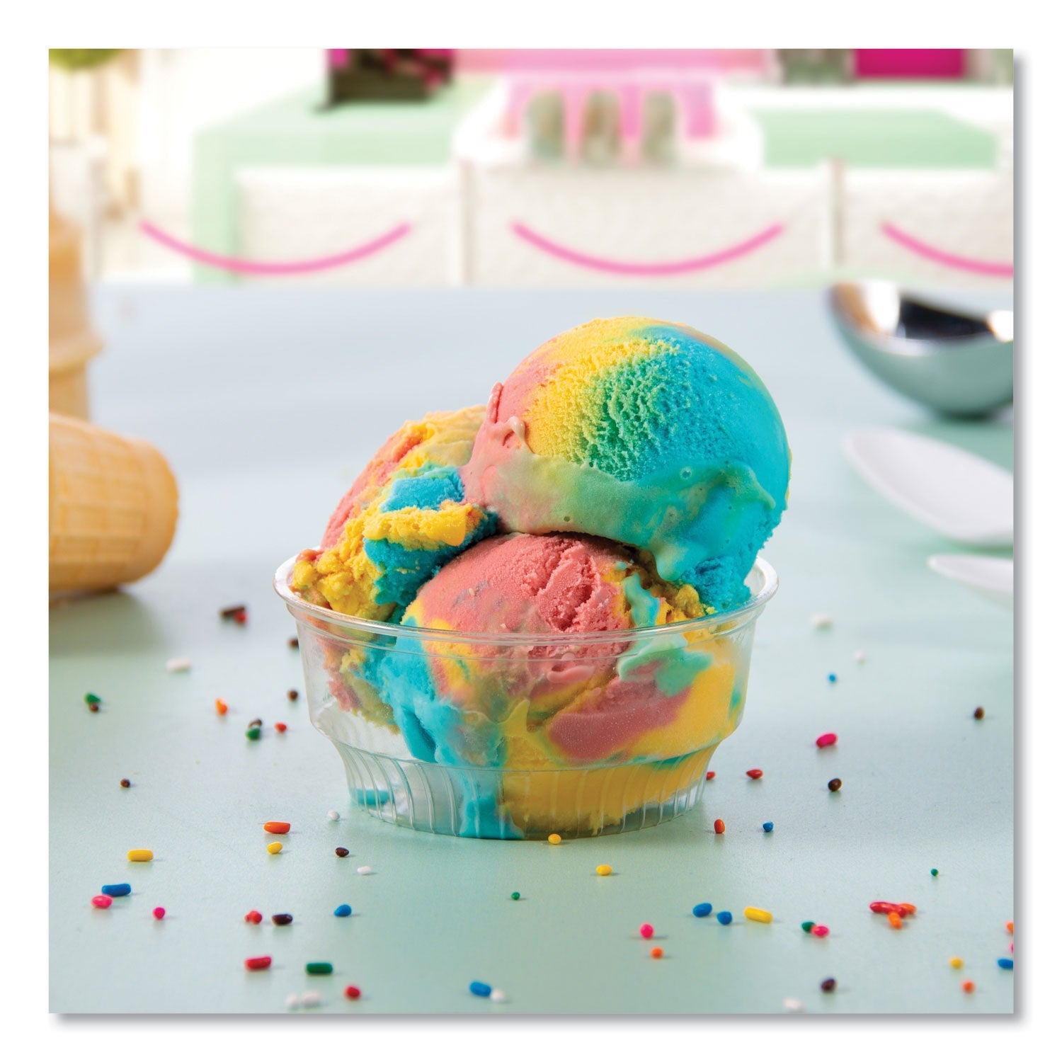 SOLO® Sundae Cups, 5 oz, Plastic, Clear, 50/Bag, 20 Bags/Carton