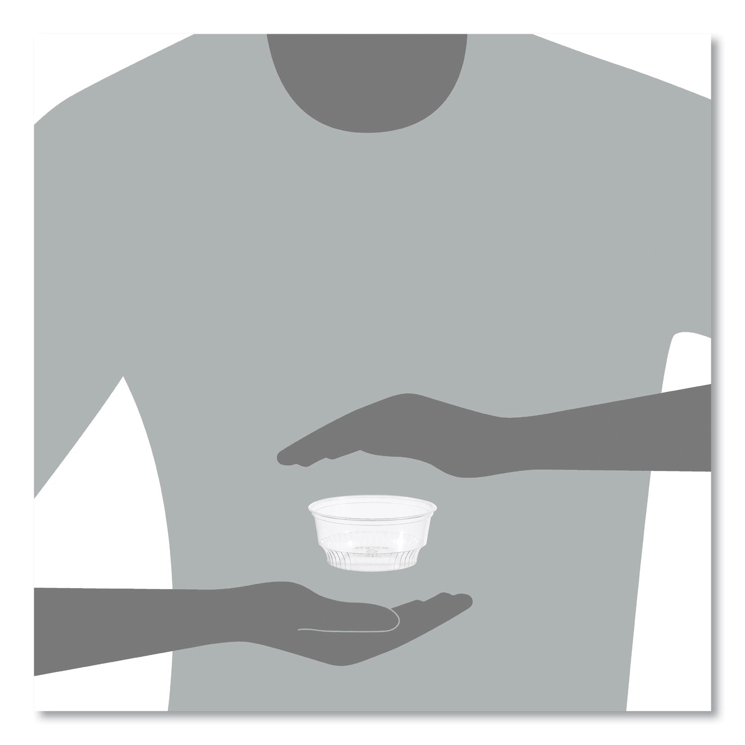 SOLO® Sundae Cups, 5 oz, Plastic, Clear, 50/Bag, 20 Bags/Carton