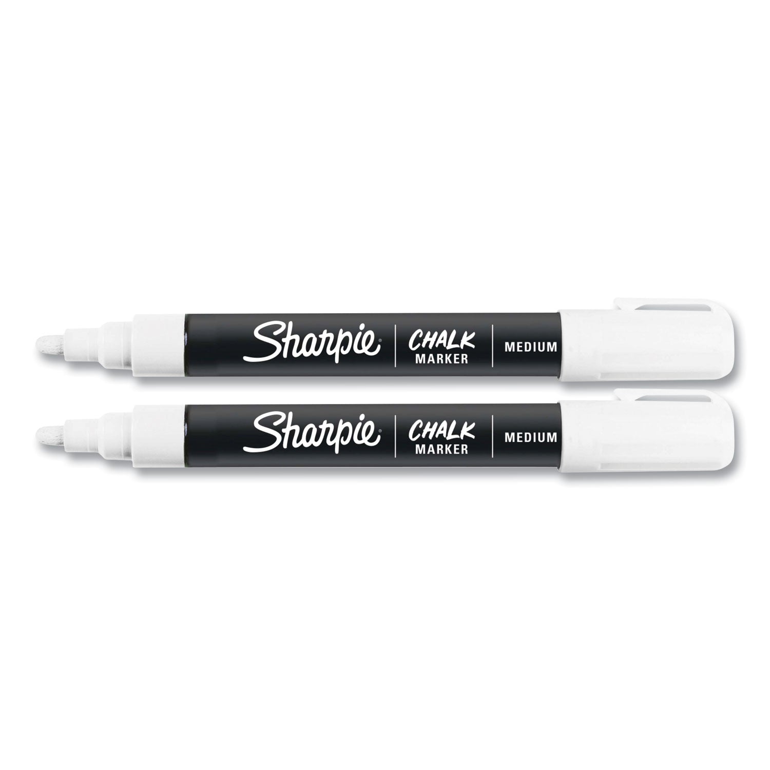 Sharpie® Wet-Erase Chalk Marker, Medium Bullet Tip, White, 2/pack
