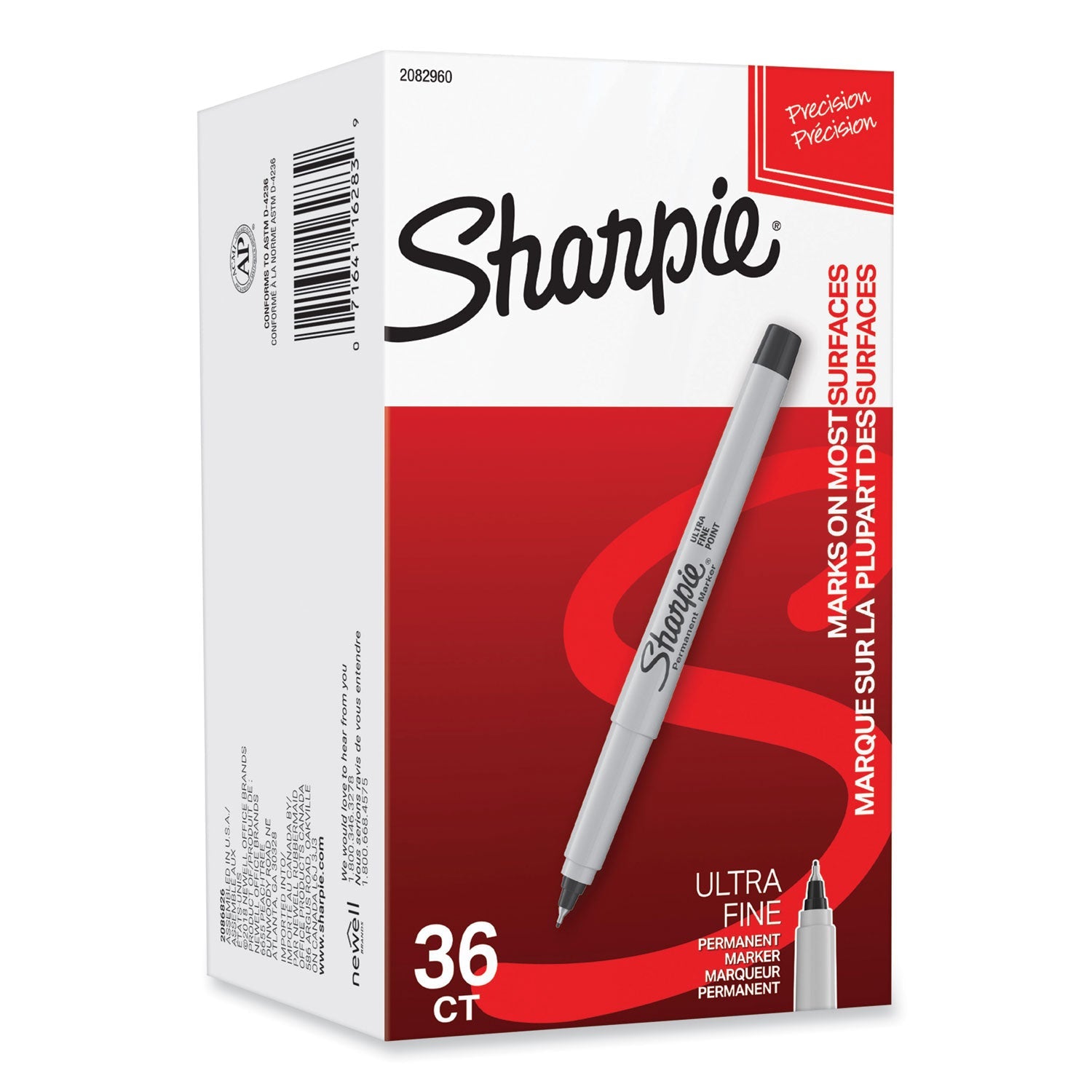 Ultra Fine Tip Permanent Marker | Black 36-Pack