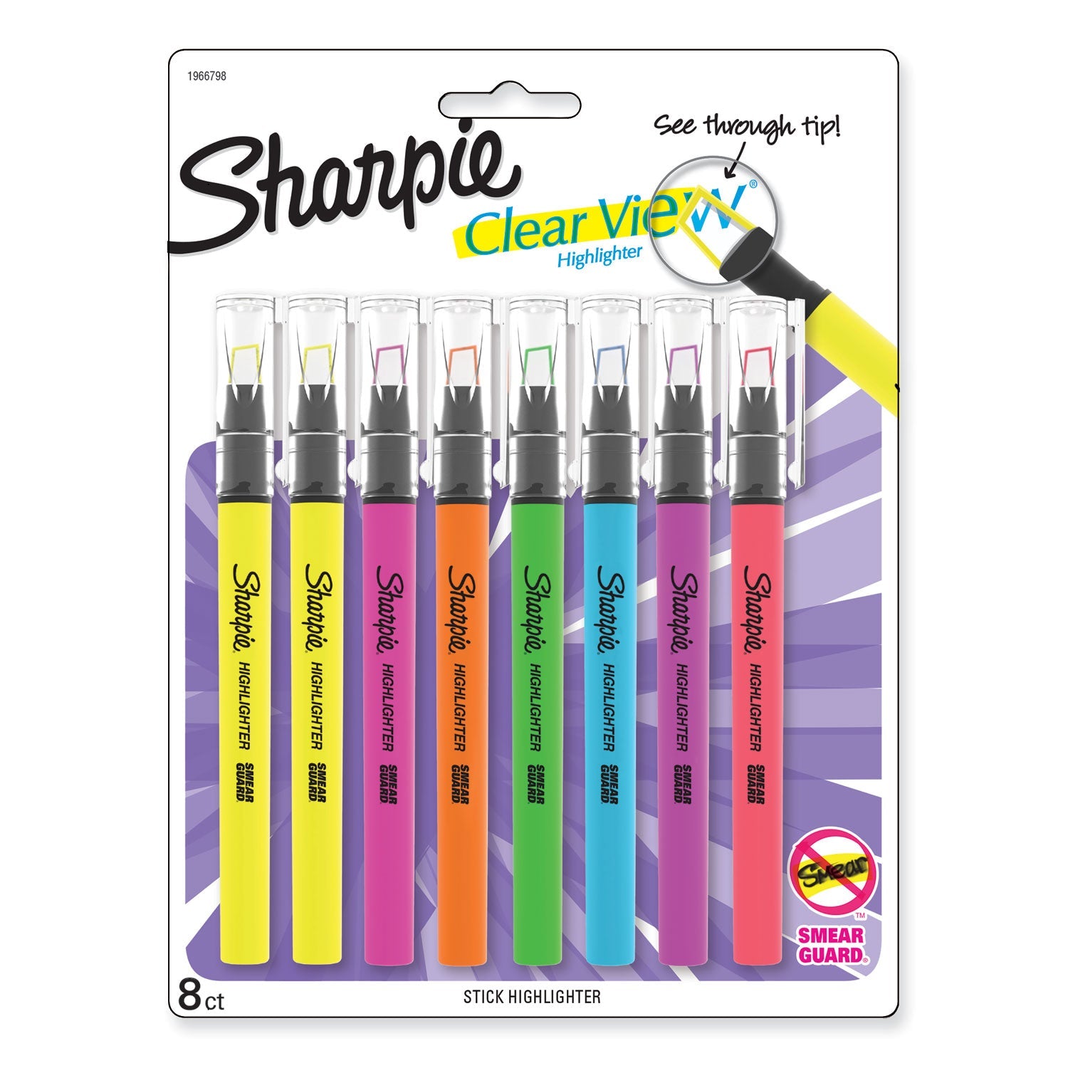 Sharpie Clearview Pen-Style Highlighter | 8-pk