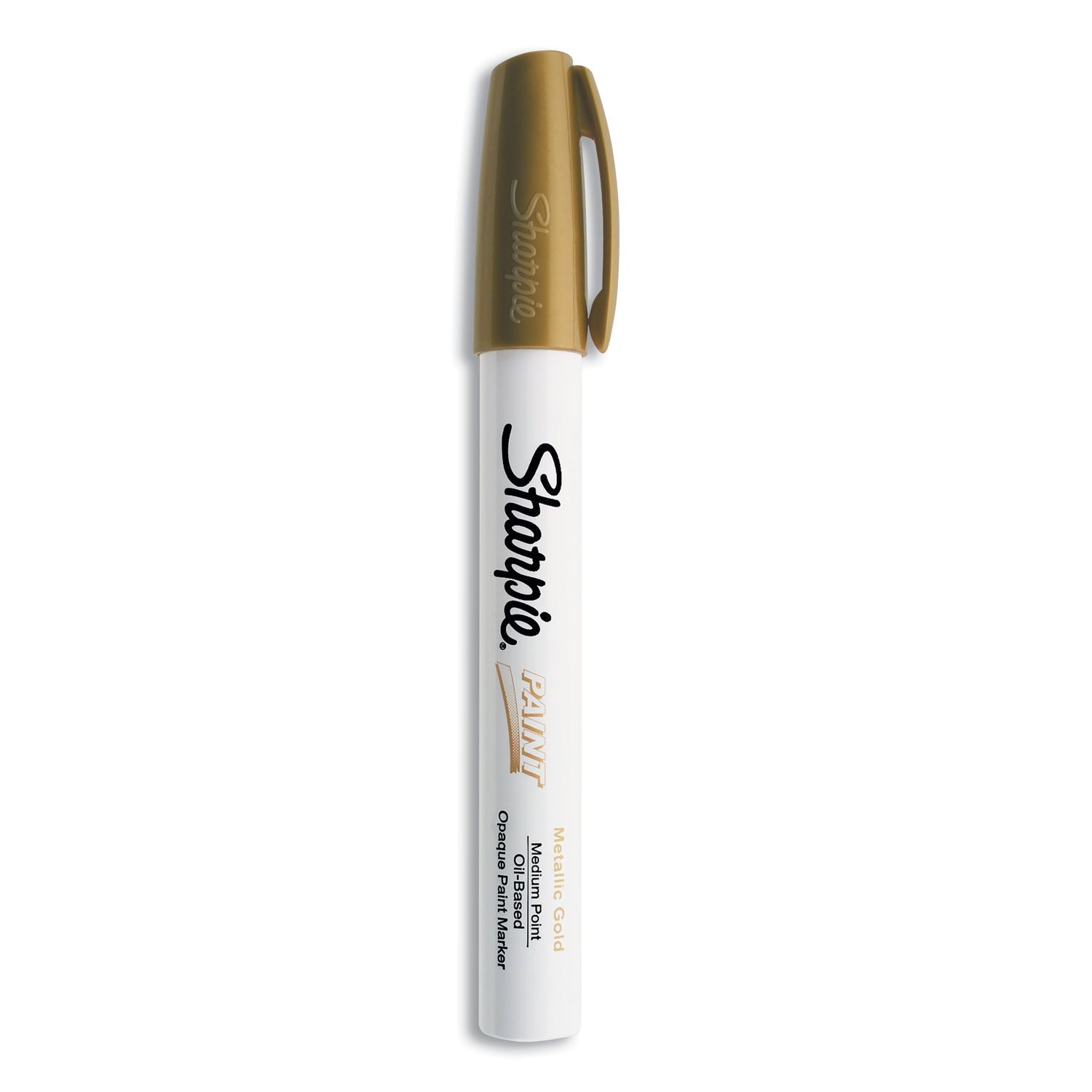 Sharpie® Permanent Paint Marker, Medium Bullet Tip, Gold