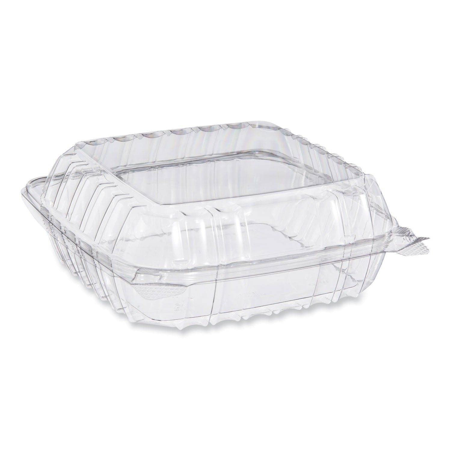 Dart® ClearSeal Hinged-Lid Plastic Containers, 8.22w x 3.02h, Clear, 250/Carton