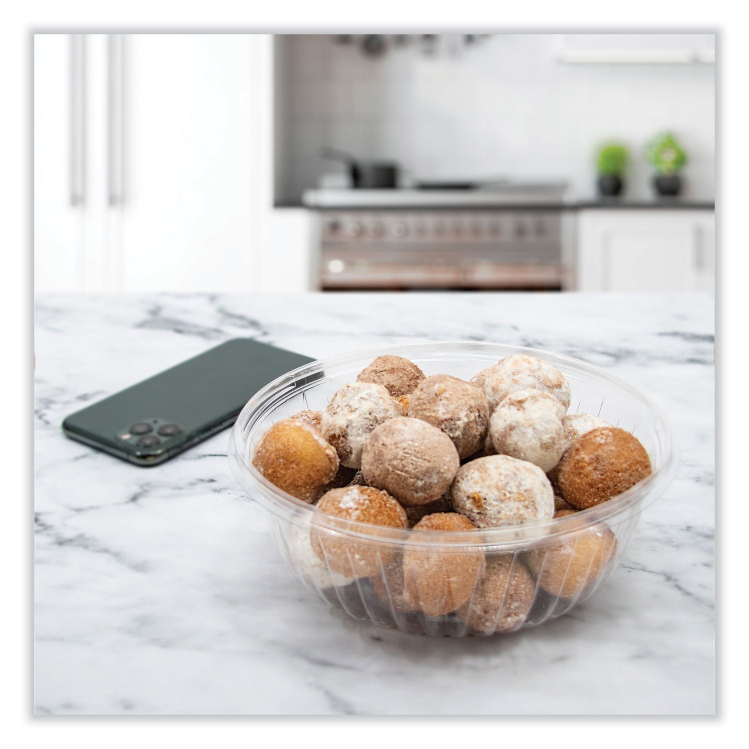 Dart® PresentaBowls Clear Bowls, 32 oz, Plastic, 63/Bag, 4 Bags/Carton, 252 Bowls/Carton - Bloom Skins