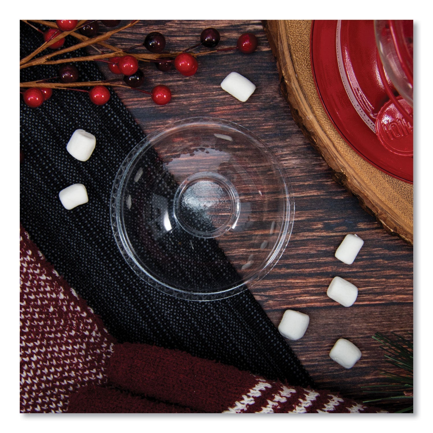 Dart® Plastic Dome Lid, Fits 5.5 oz to 26 oz Cold Cups, Clear, 1,000/Carton - Bloom Skins