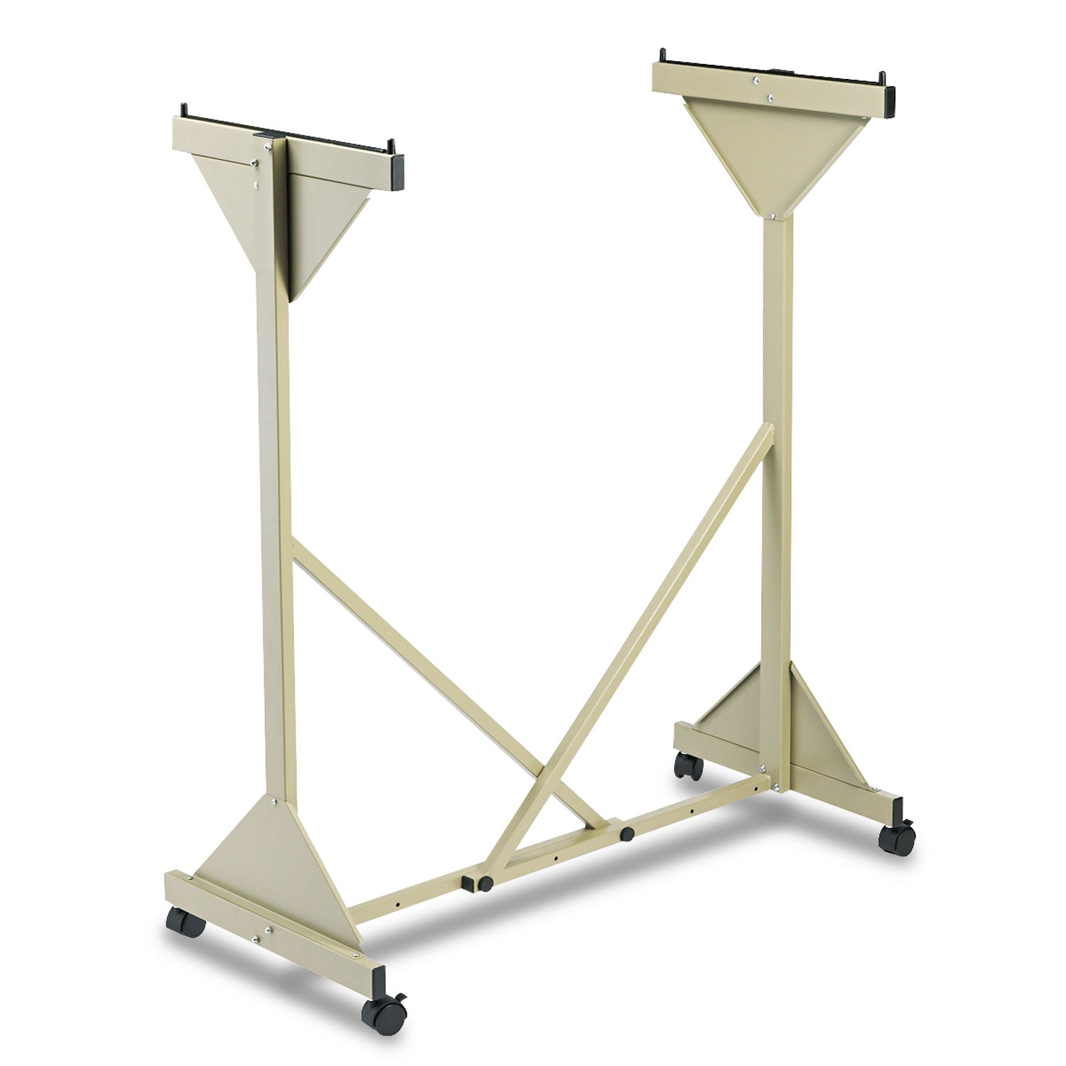 Safco® Mobile Plan Center Sheet Rack, 18 Hanging Clamps, 43.75w X 20.5d X 51h, Sand