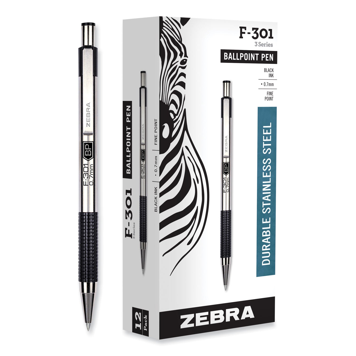 F-301 Ballpoint Pen | Fine | Black Ink | Zebra®
