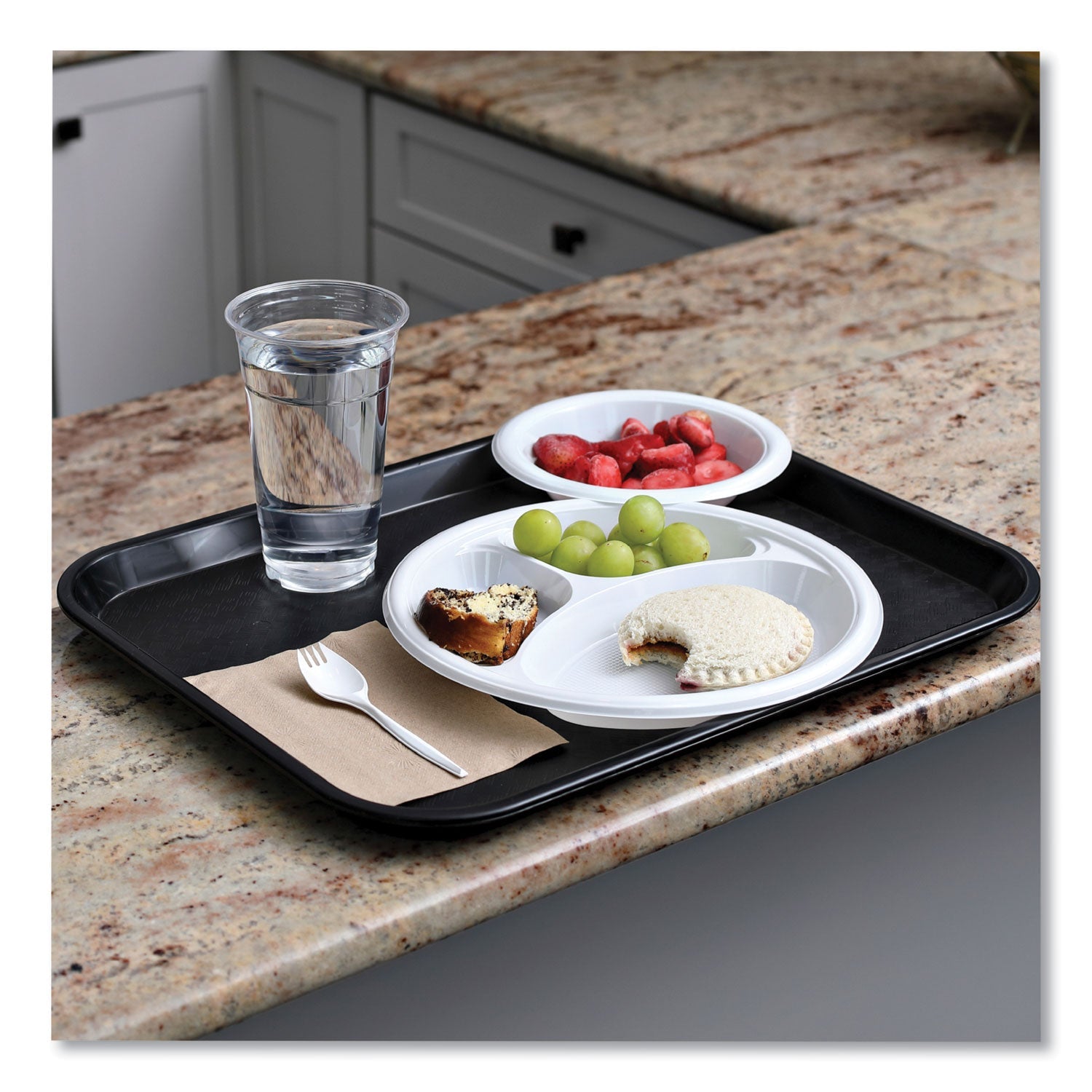 Boardwalk® Mediumweight Wrapped Polypropylene Cutlery, Spork, Plastic, White, 1,000/Carton