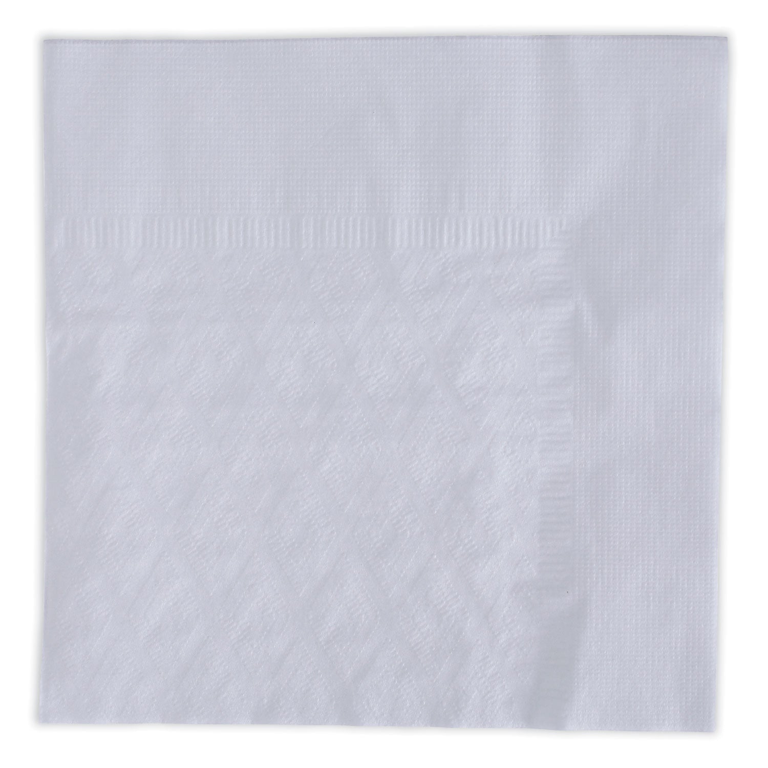 Boardwalk® Dinner Napkin, 1-Ply, 17 x 17, White, 250/Pack, 12 Packs/Carton