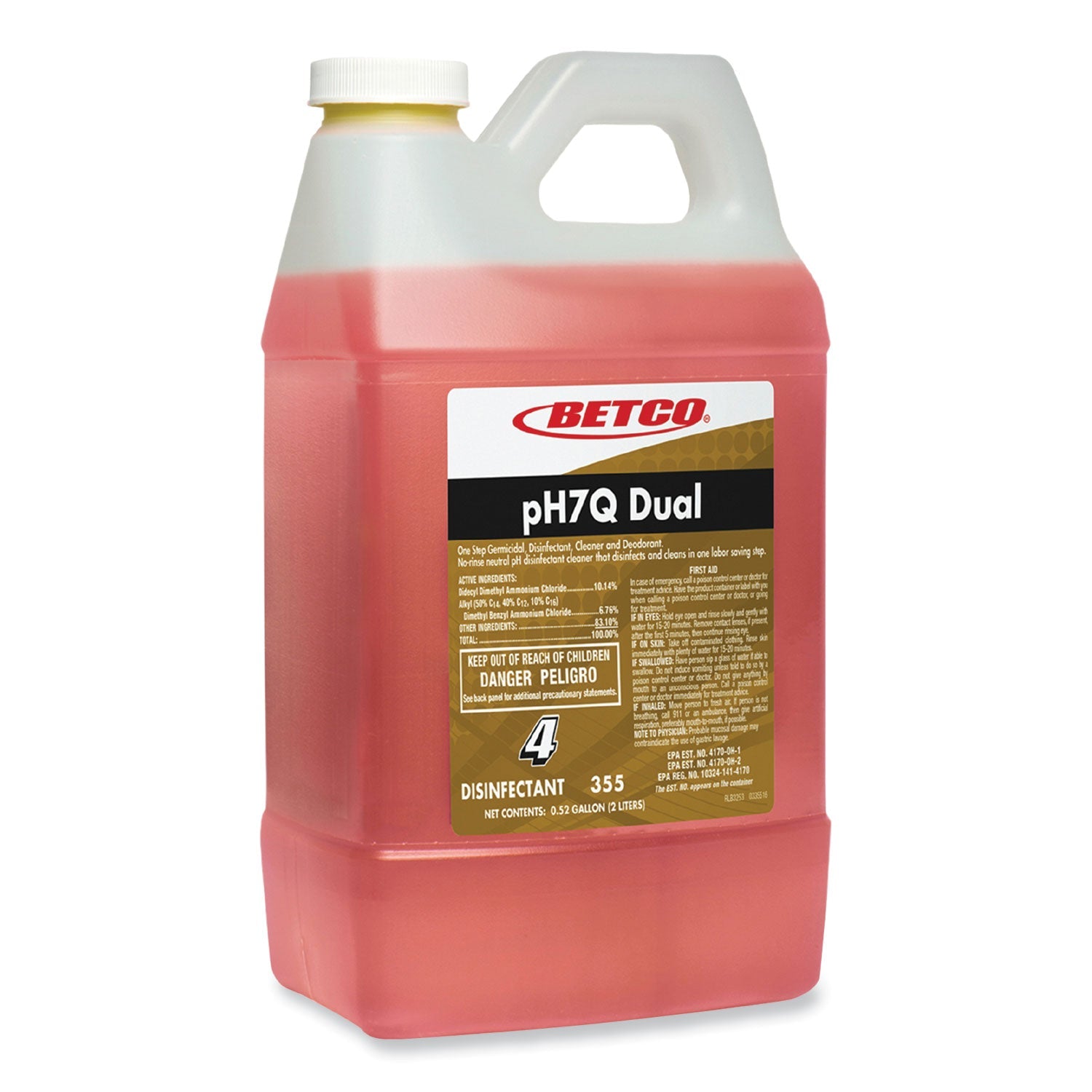 pH7Q Dual Neutral Disinfectant| Betco® Lemon 67oz