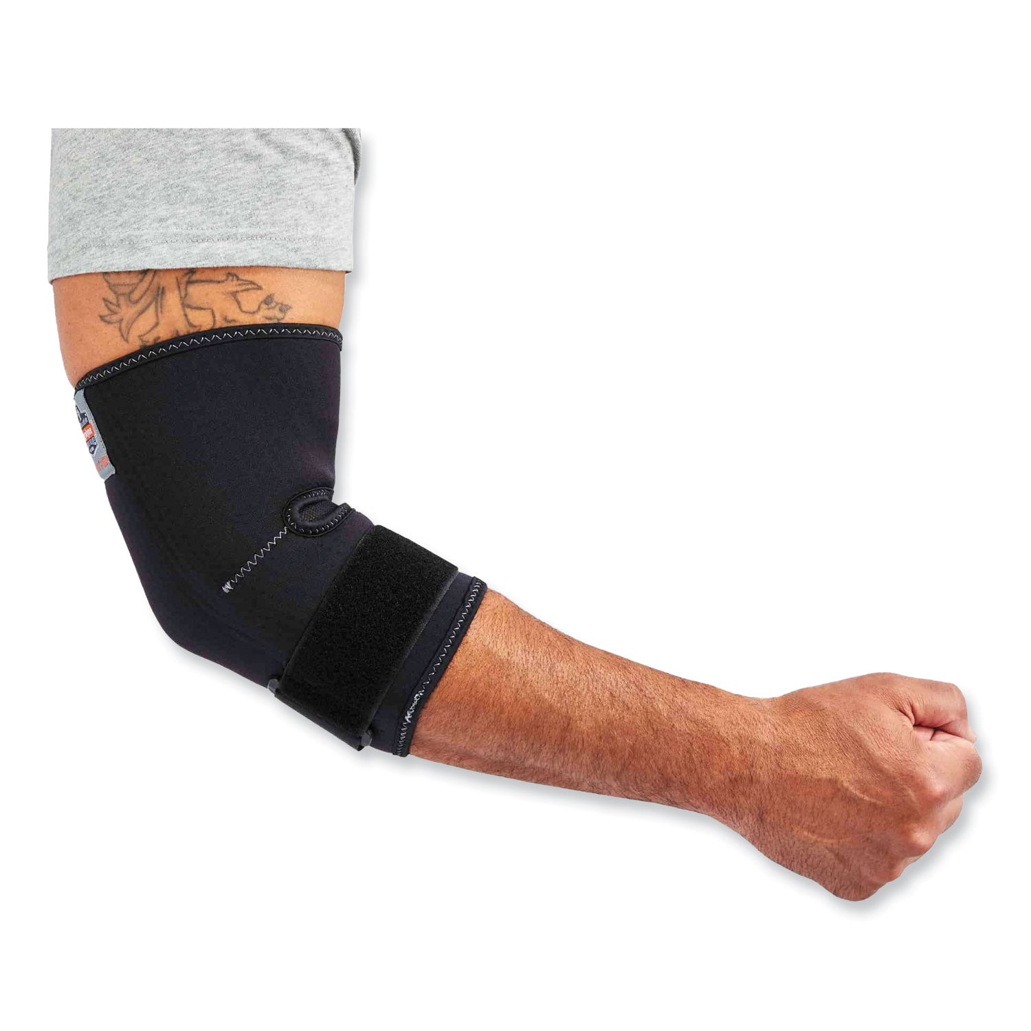 ergodyne® ProFlex 655 Compression Arm Sleeve with Strap, Large, Black