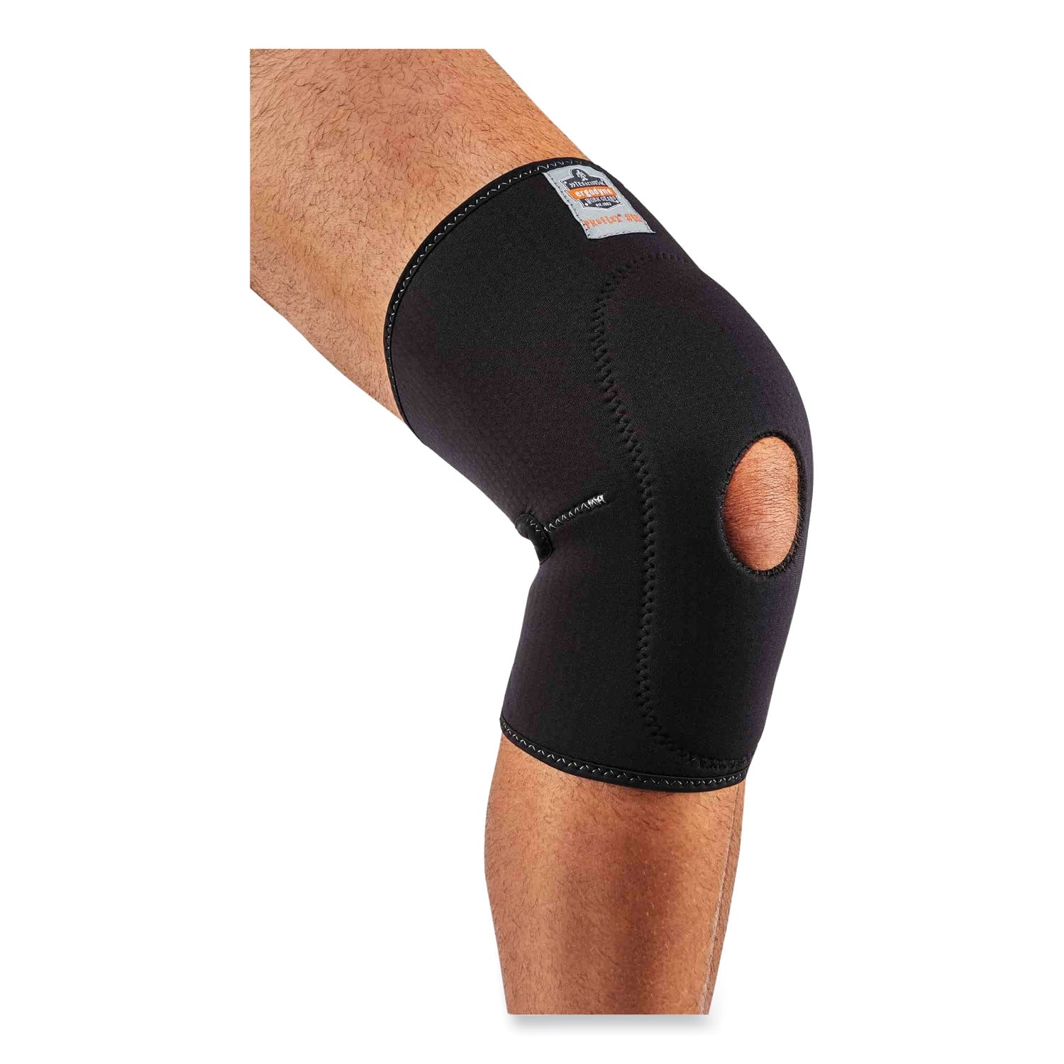 ergodyne® ProFlex 615 Open Patella Anterior Pad Knee Sleeve, X-Large, Black - Bloom Skins