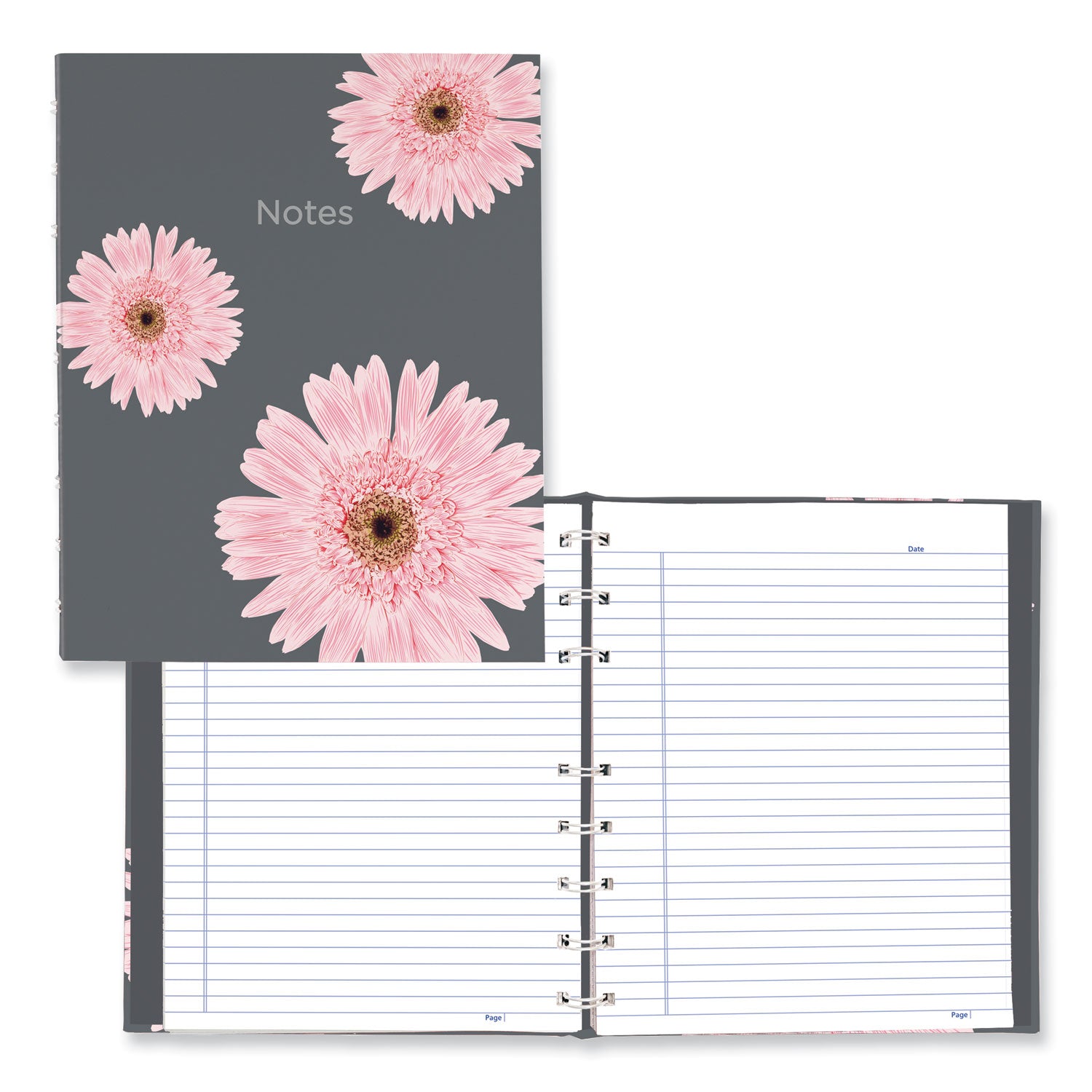 NotePro Notebook | 1-Subject Pink/Gray Cover