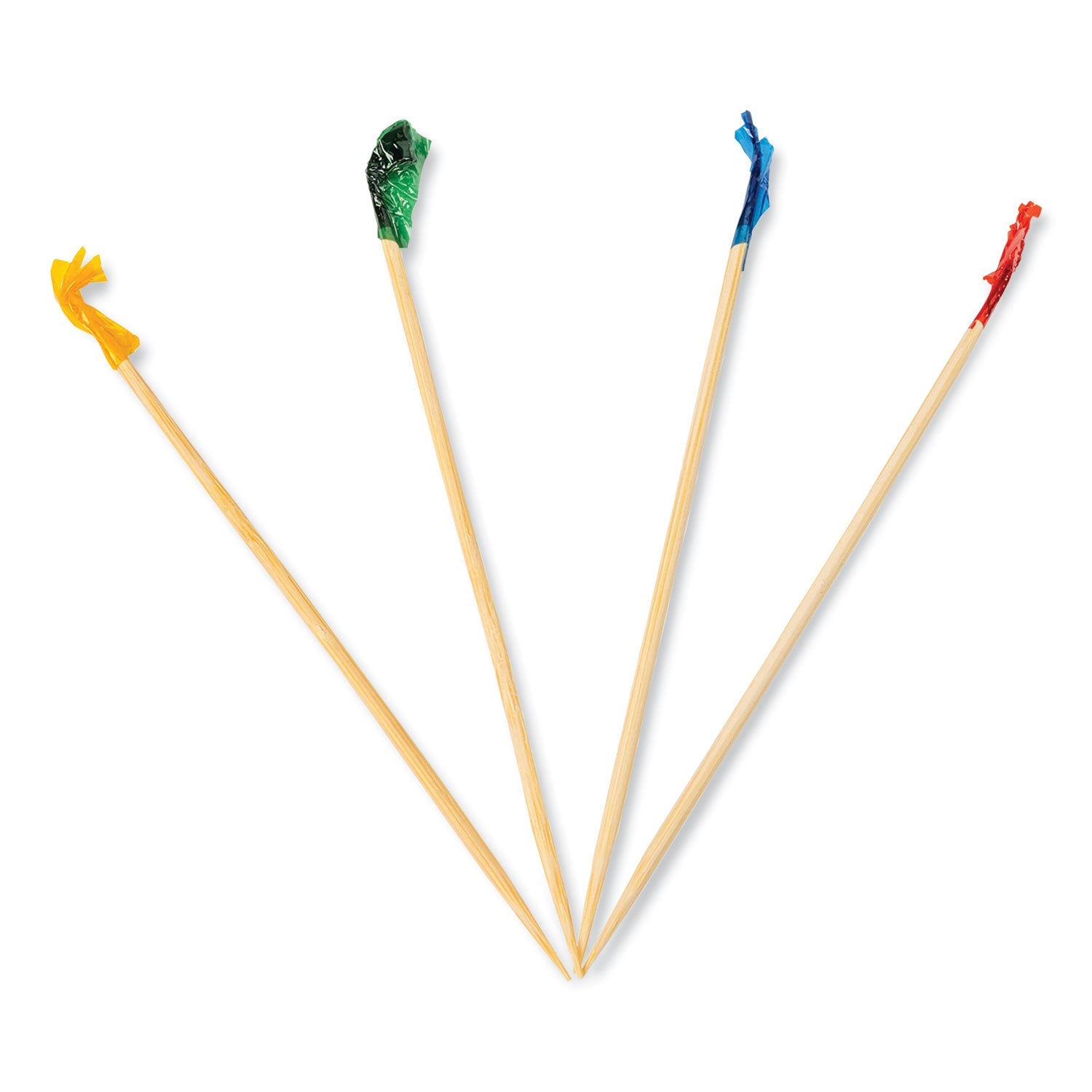 Cellophane-Frill Wood Picks | Assorted | 10,000-Ct