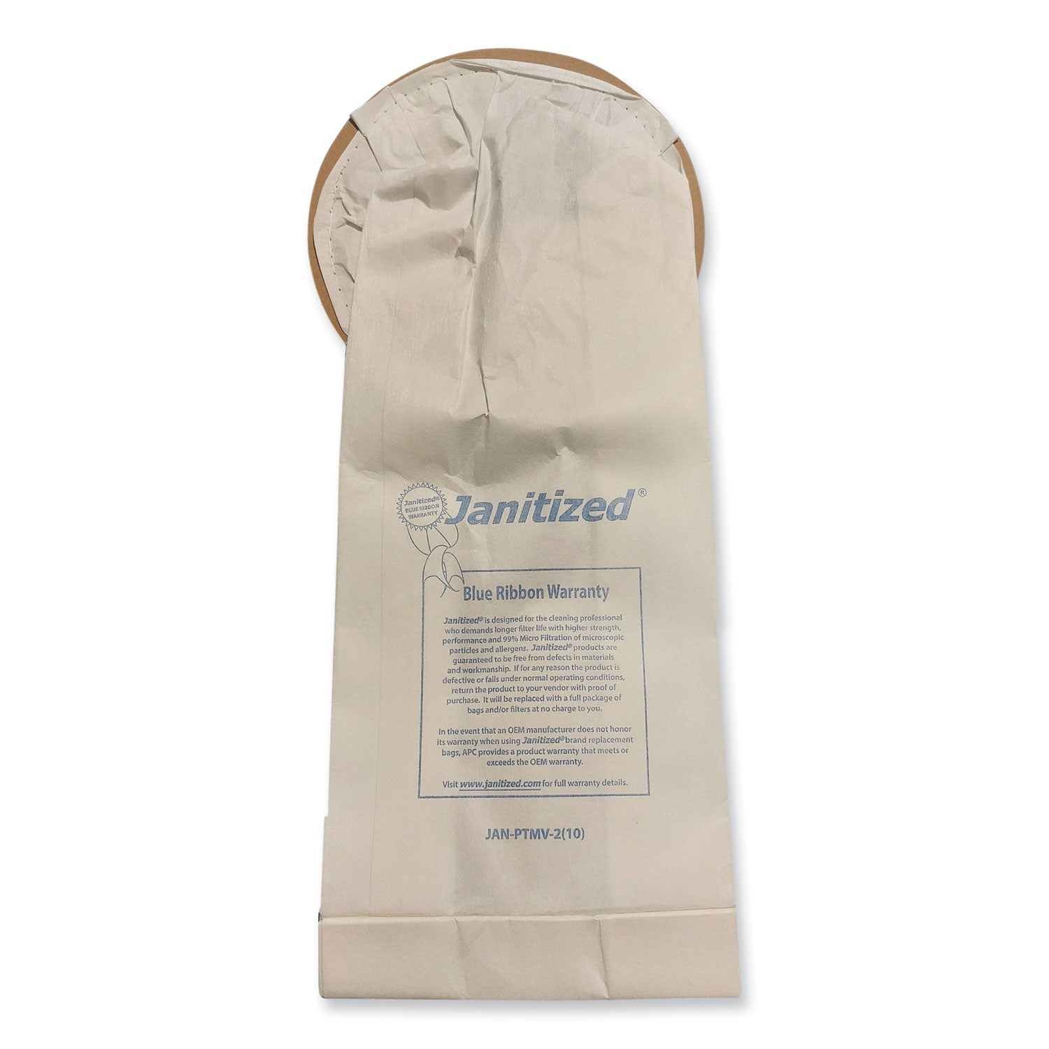 Janitized® Vacuum Filters Designed To Fit Most Commercial 10 Qt. Backpack Vacs, 10/pack