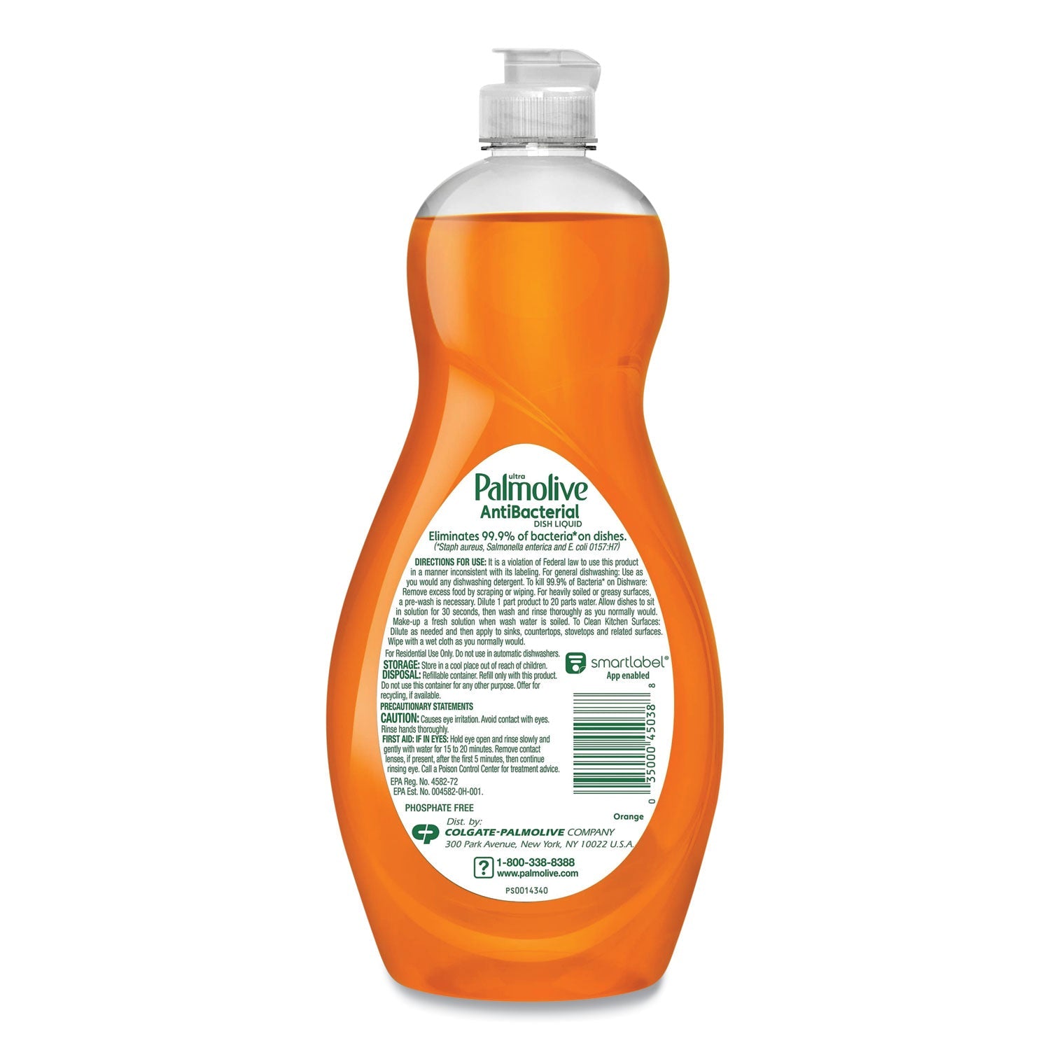 Palmolive® Ultra Antibacterial Dishwashing Liquid, 20 Oz Bottle