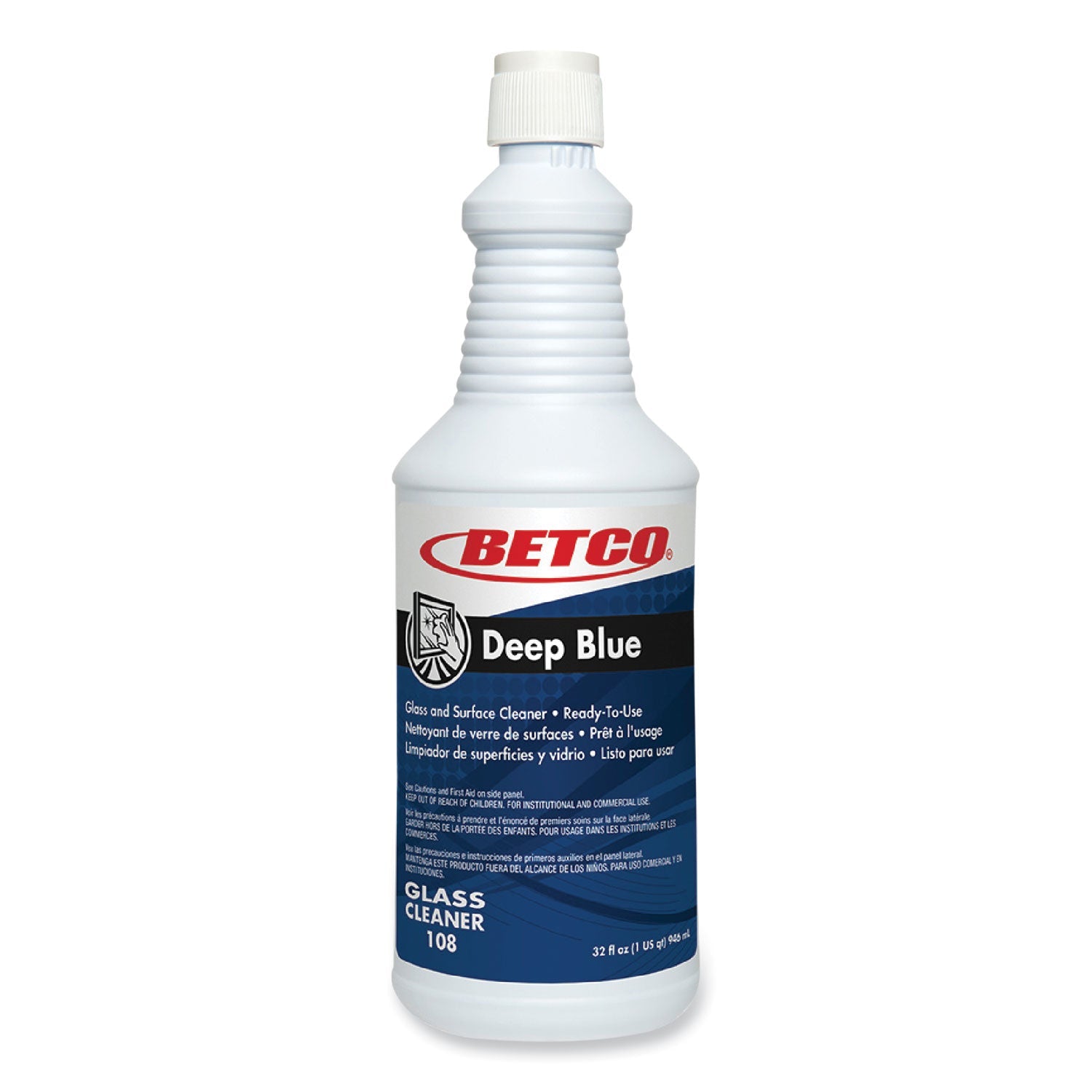 Deep Blue Glass Cleaner | Betco® Ammonia | 32oz