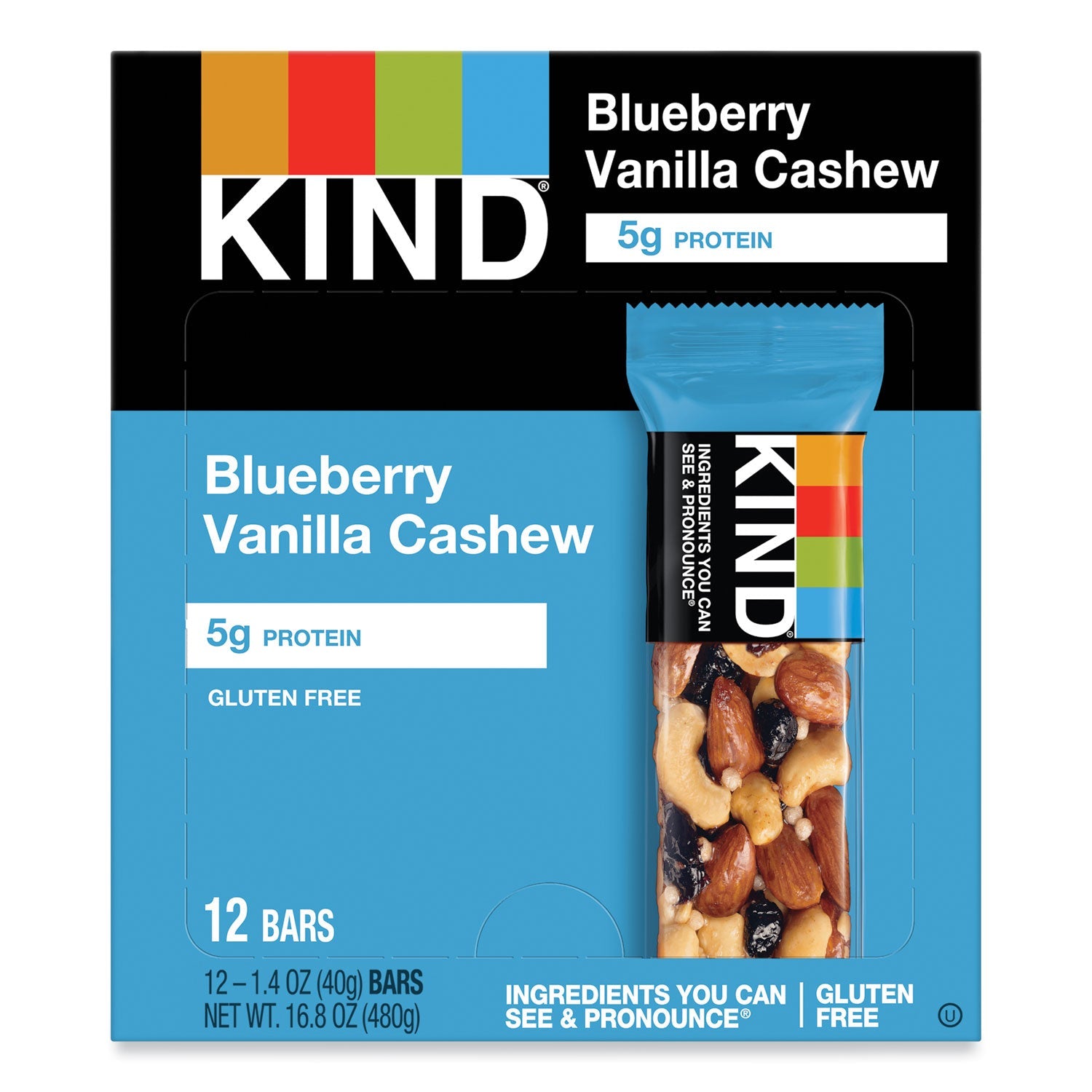 KIND Fruit And Nut Bars | Blueberry Vanilla Cashew