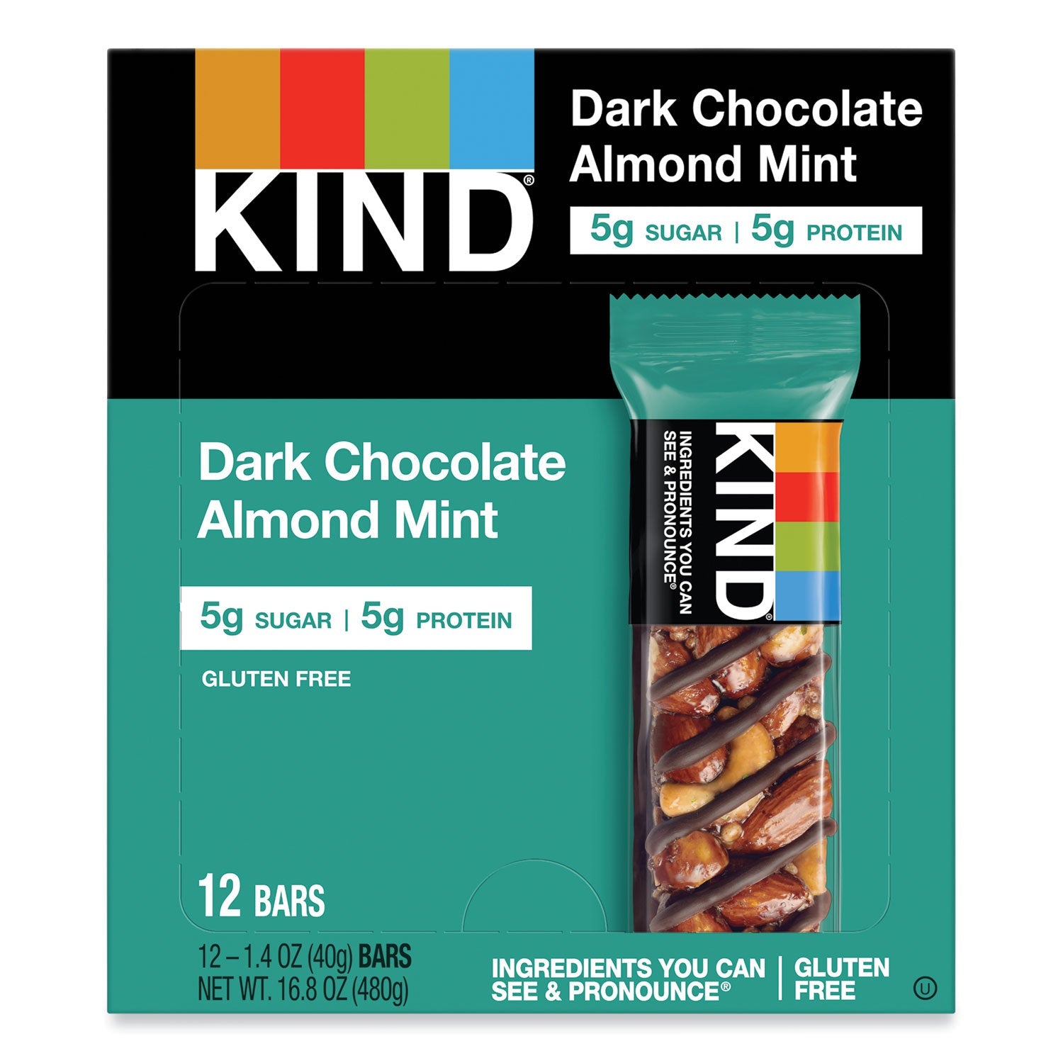 KIND Nuts And Spices Bar | Dark Choc Almond Mint