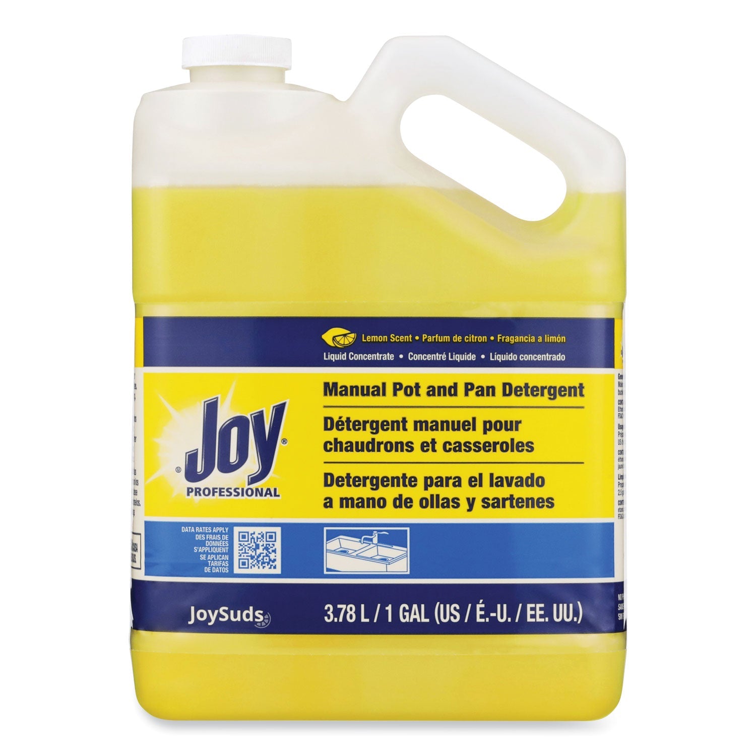 Joy® Dishwashing Liquid, Lemon Scent, 1 gal Bottle