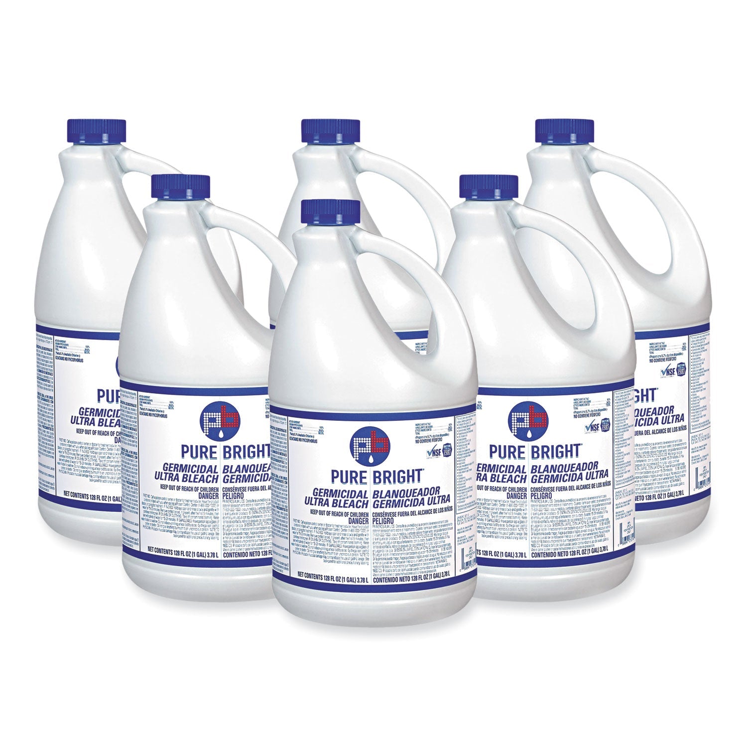Pure Bright Germicidal Bleach | 1 Gal, 6-Pack