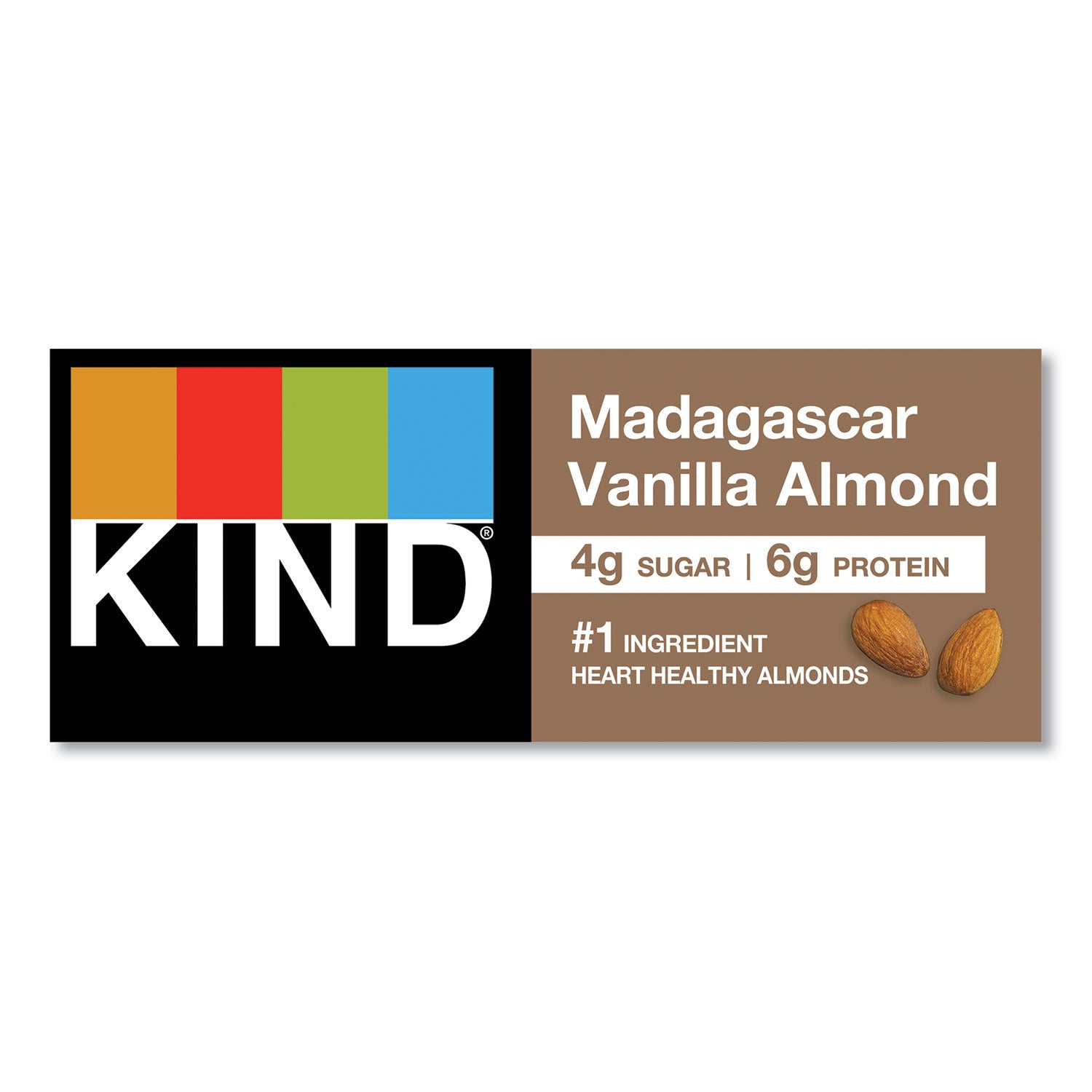 KIND Nuts And Spices Bar, Madagascar Vanilla Almond, 1.4 Oz, 12/box