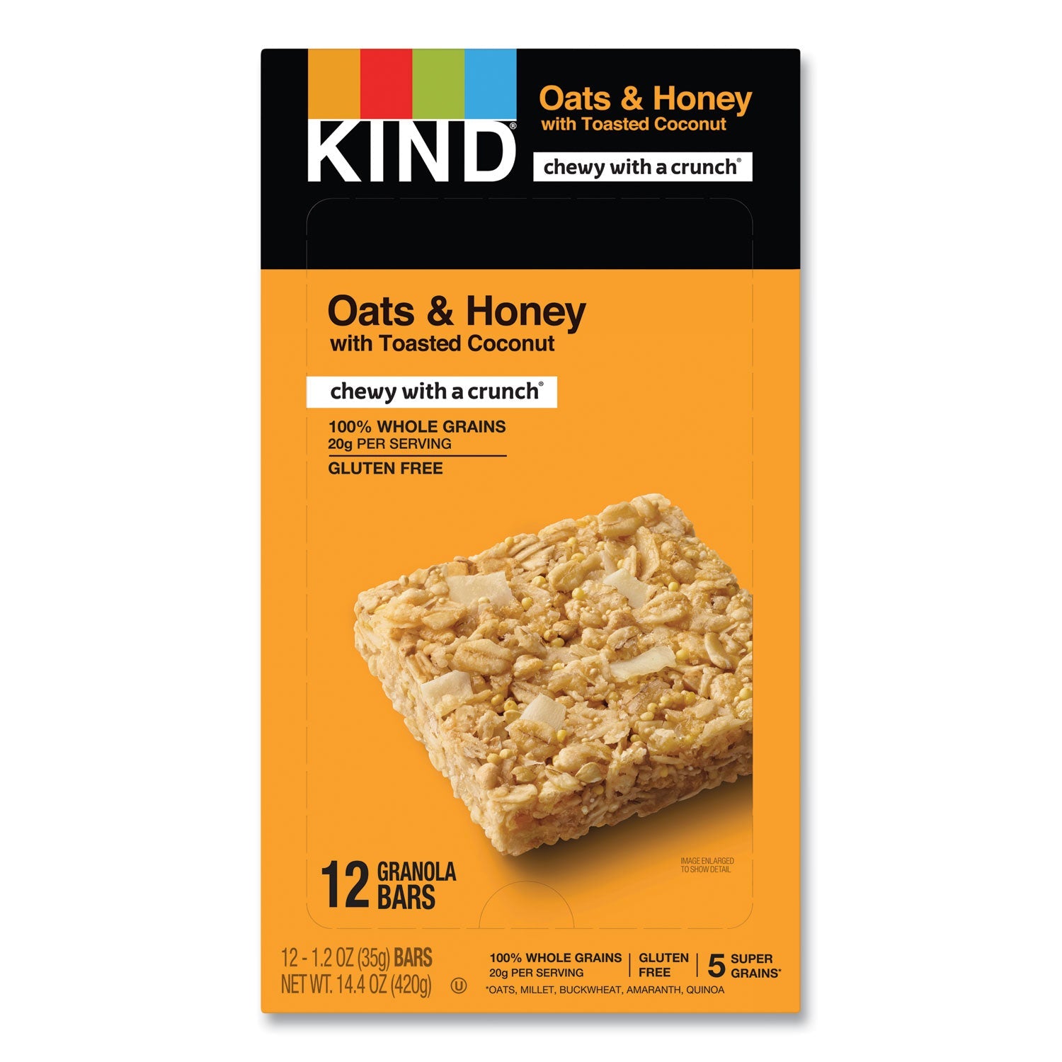 KIND Healthy Grains Bar | Oats & Honey Coconut