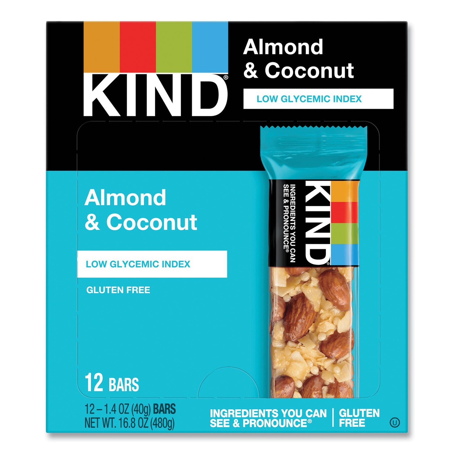 Fruit And Nut Bars | Almond & Coconut, 12/Box