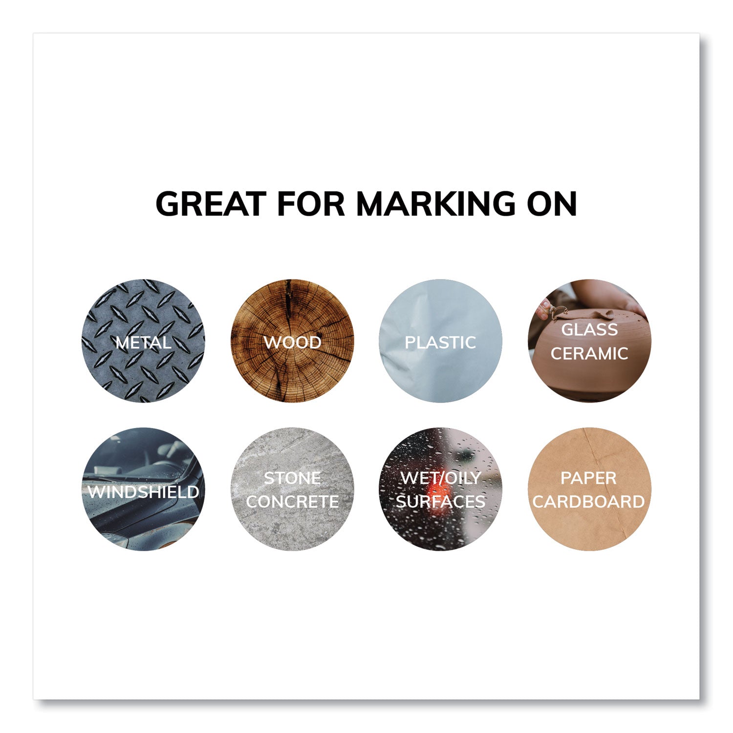 uni®-Paint Permanent Marker, Medium Bullet Tip, White