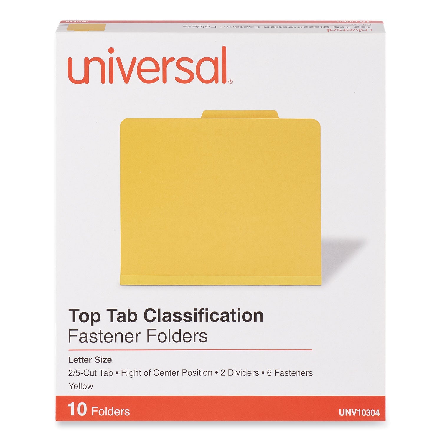 Bright Pressboard Classification Folders | Yellow