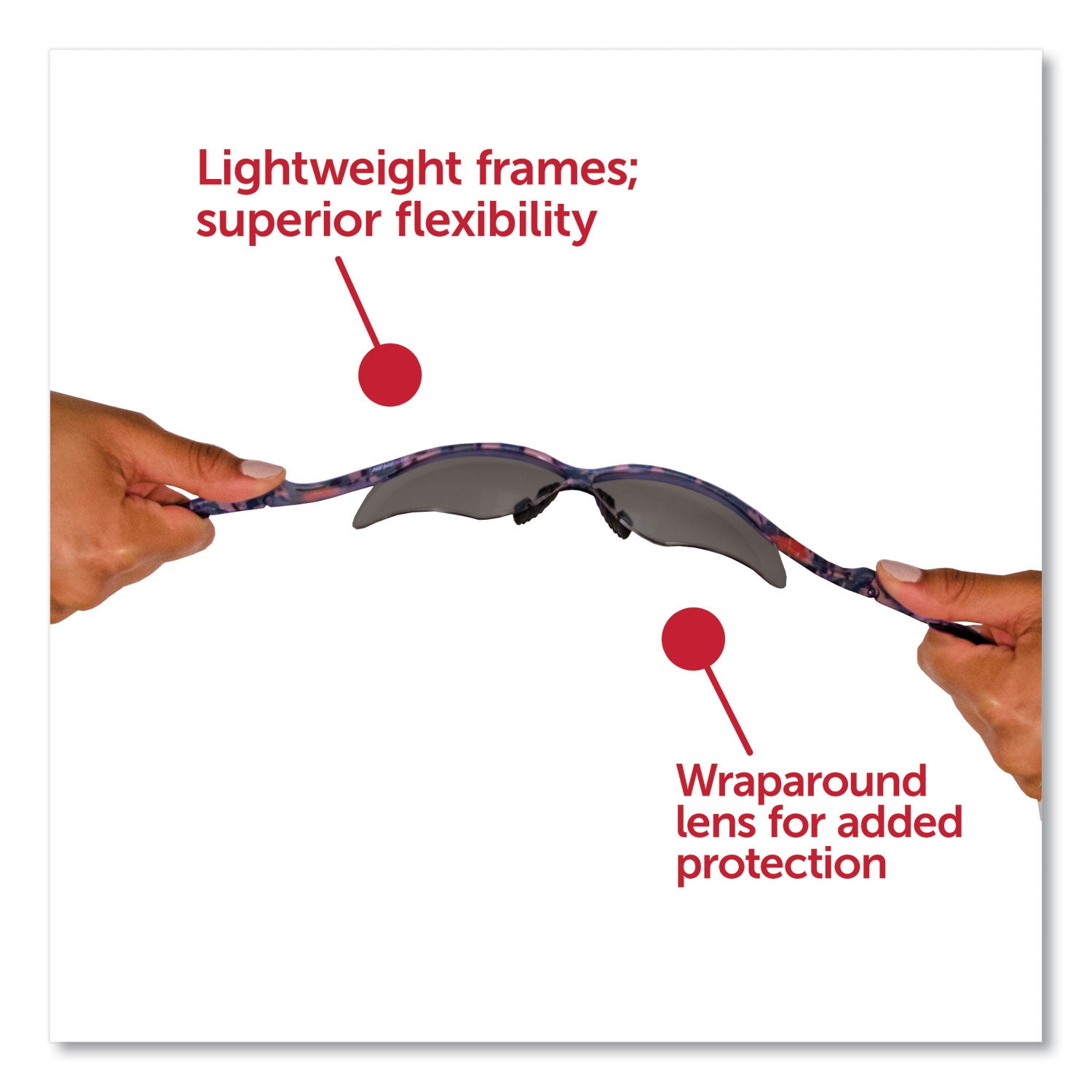 KleenGuard™ V30 NEMESIS Safety Eyewear, Plastic Camo Frame, Smoke Polycarbonate Lens, 12/Box - Bloom Skins