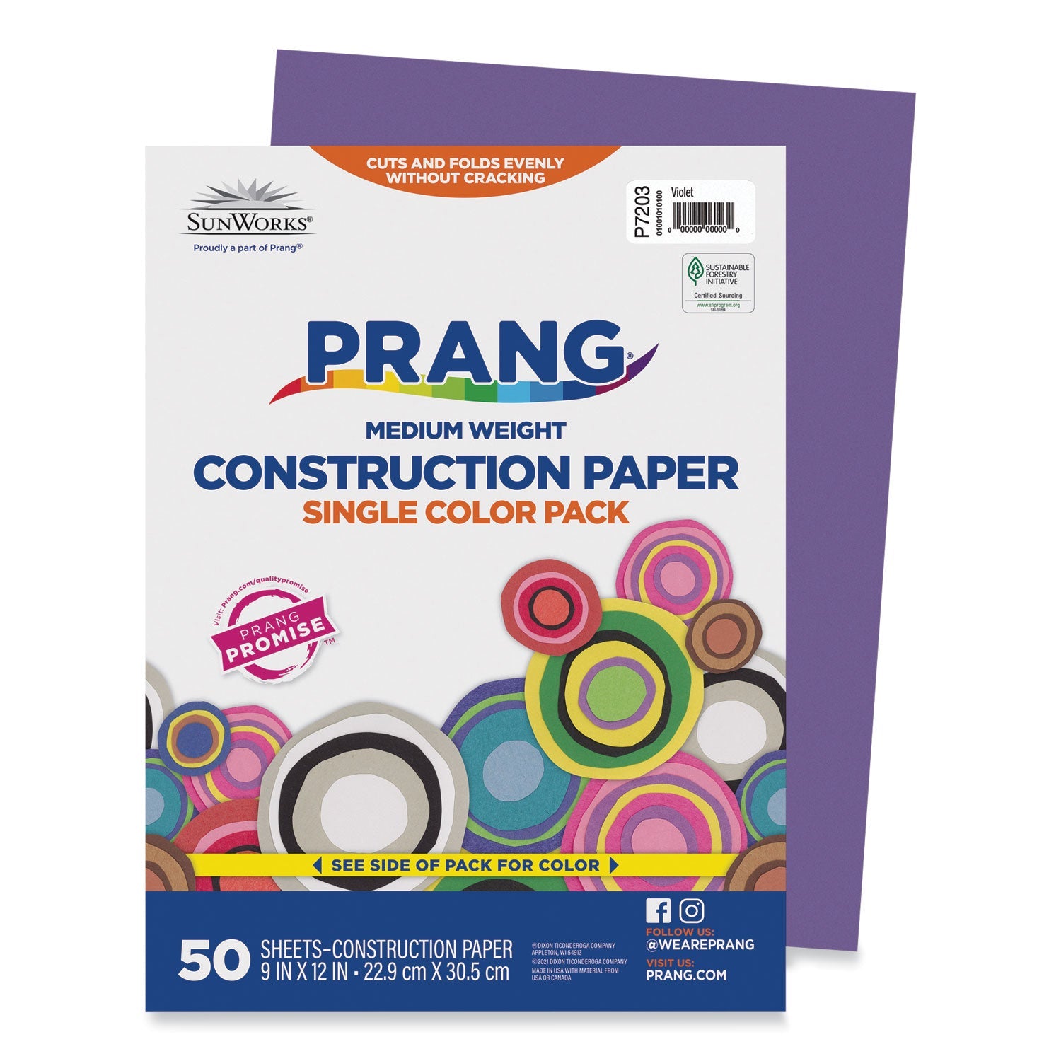 Prang SunWorks Violet Construction Paper | 9x12