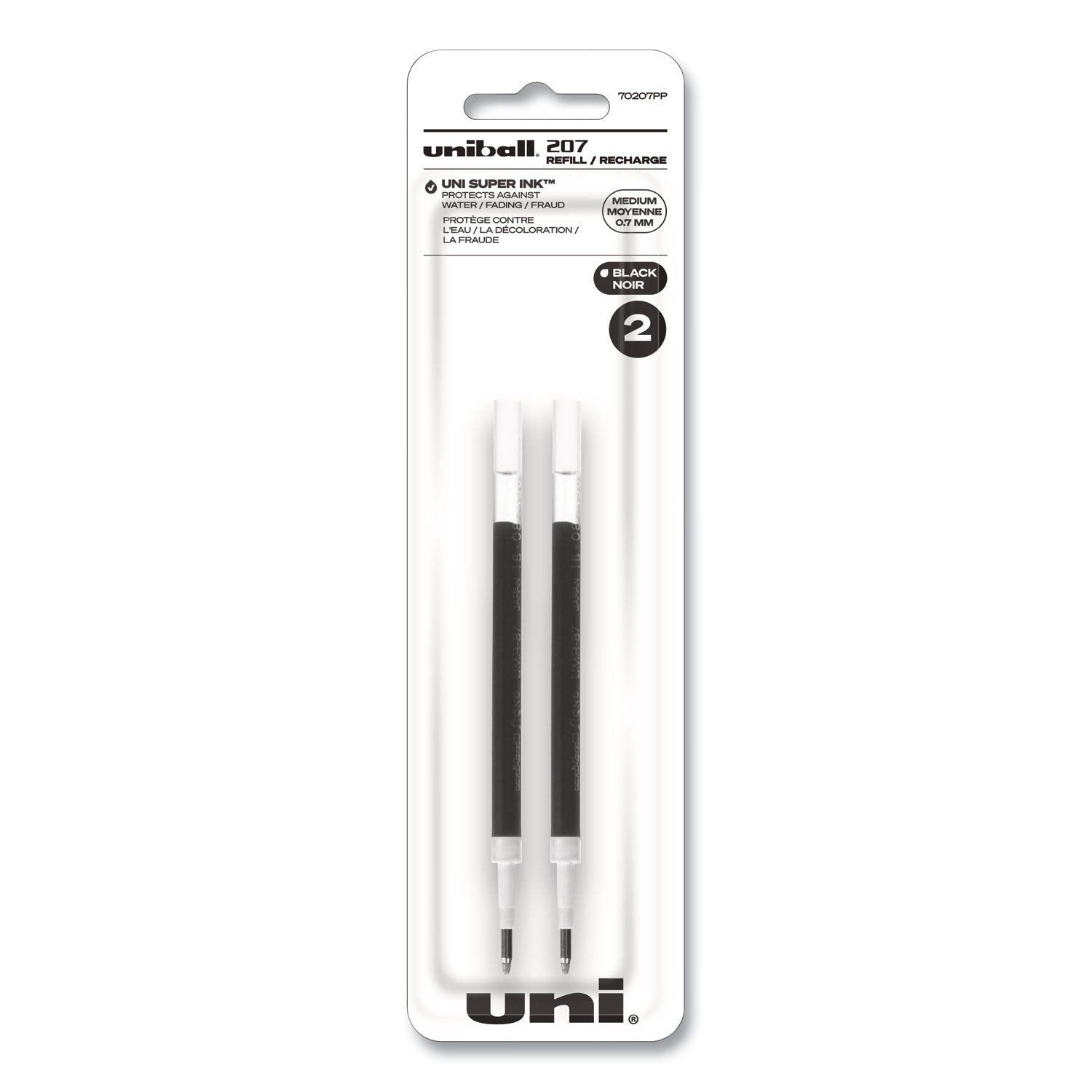 Refill For Signo Gel 207 Pens | Black 2-Pack