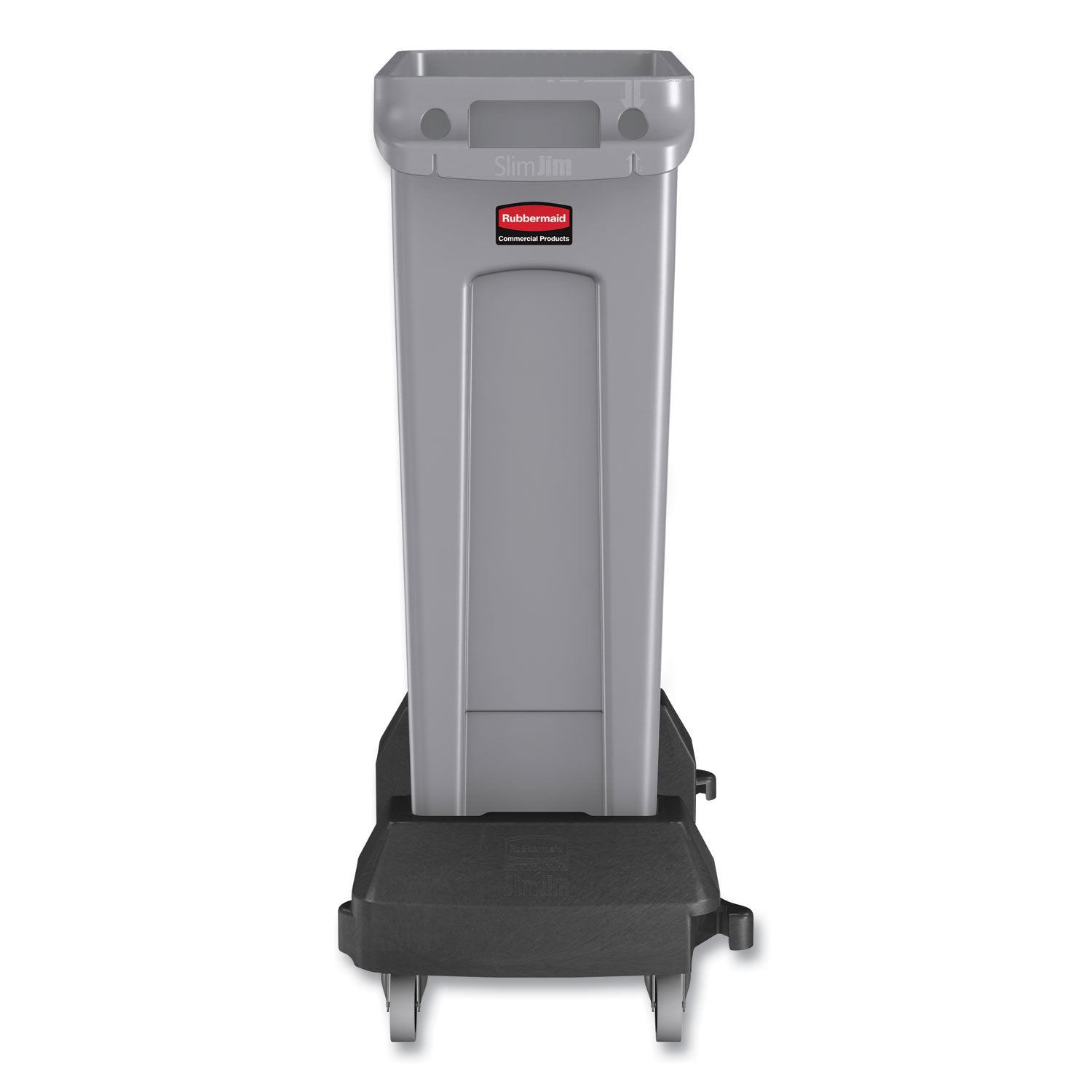 Rubbermaid® Commercial Slim Jim with Venting Channels, 23 gal, Plastic, Gray