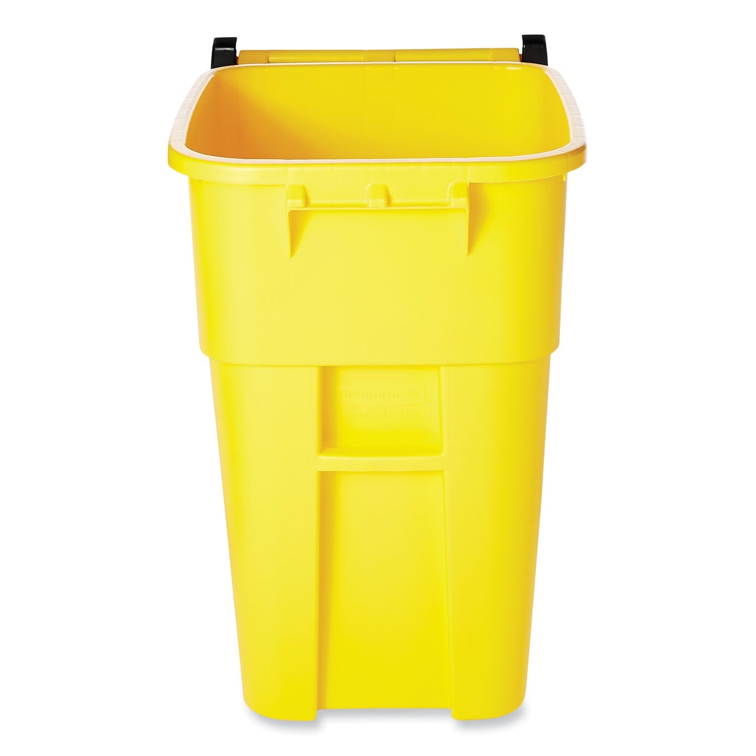 Rubbermaid® Commercial Square Brute Rollout Container, 50 gal, Molded Plastic, Yellow