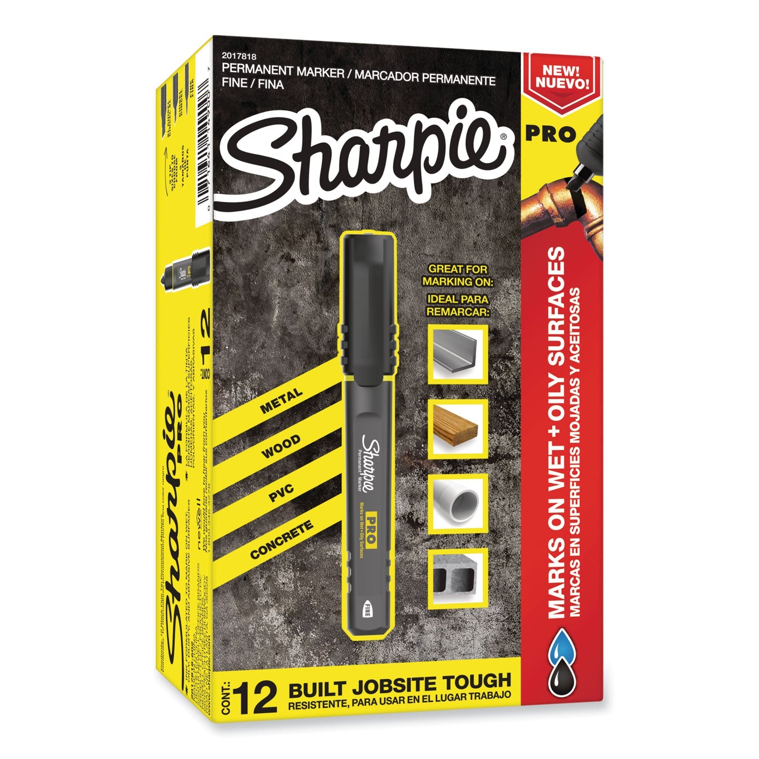 PRO Permanent Marker | Sharpie®, Black, Dozen