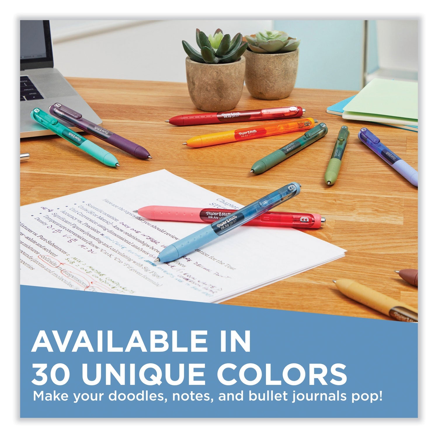 Paper Mate® Inkjoy Gel Pen, Retractable, Medium 0.7 Mm, Assorted Ink And Barrel Colors, 36/pack - Bloom Skins