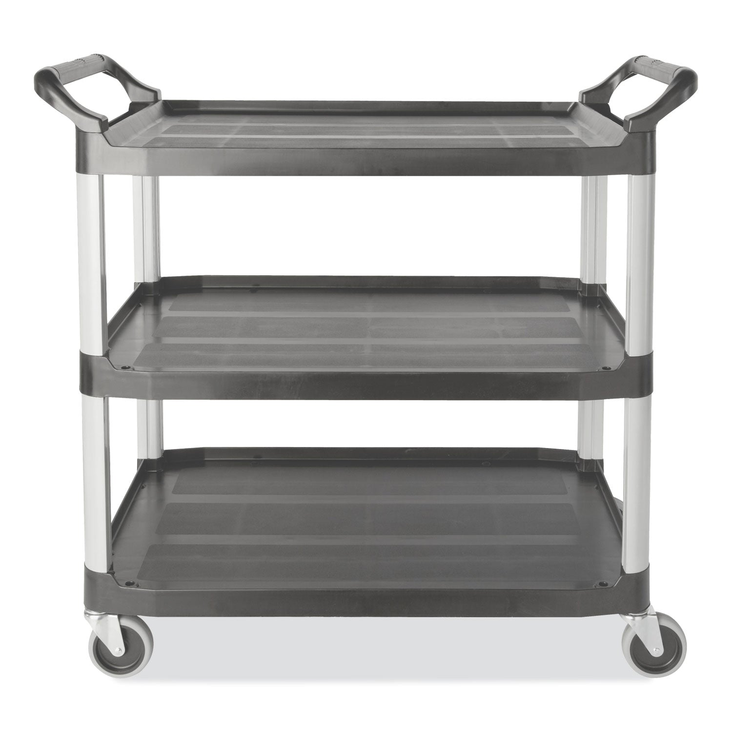 Xtra Utility Cart | Open Sides, 3-Shelf, Gray