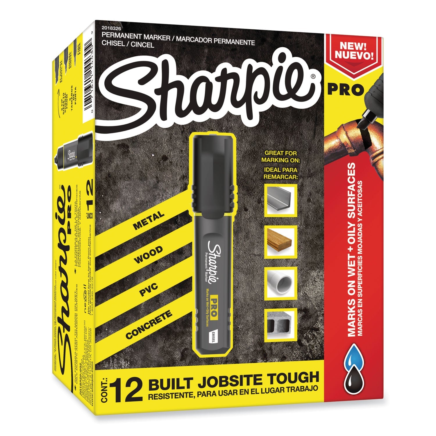Sharpie Pro Permanent Marker | Broad Chisel Black