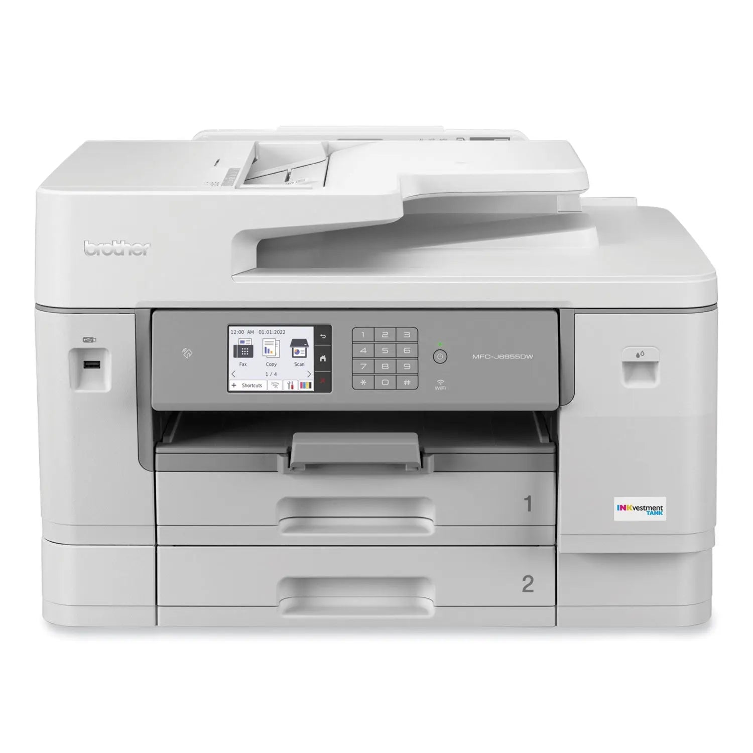 Brother MFC-J6955DW INKvestment Tank All-in-One Color Inkjet Printer, Copy/Fax/Print/Scan