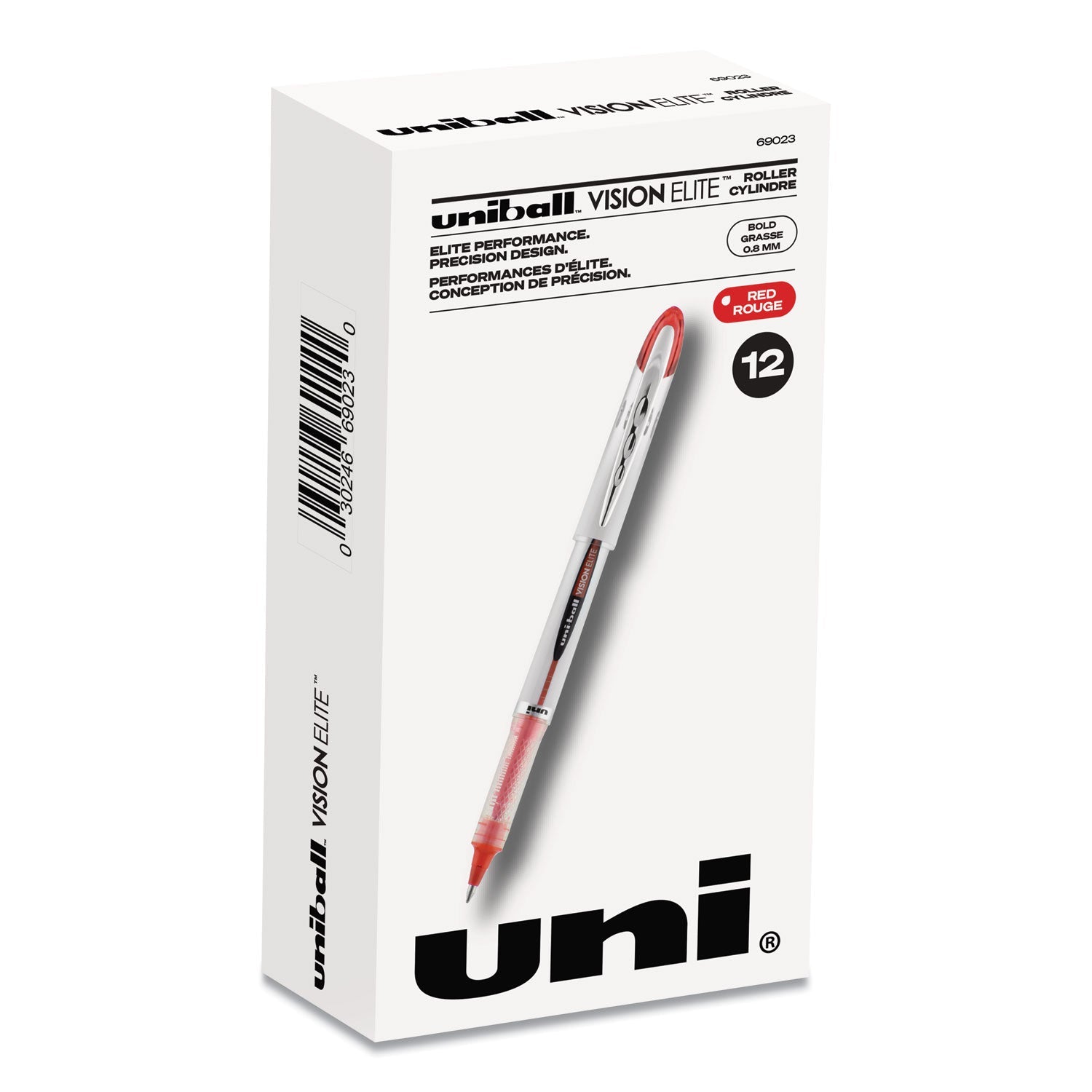 VISION ELITE Hybrid Gel Pen | Red Bold