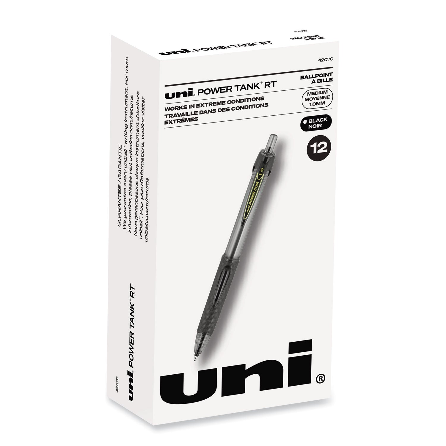 uniball Power Tank Rt Ballpoint Pen | Black Dozen