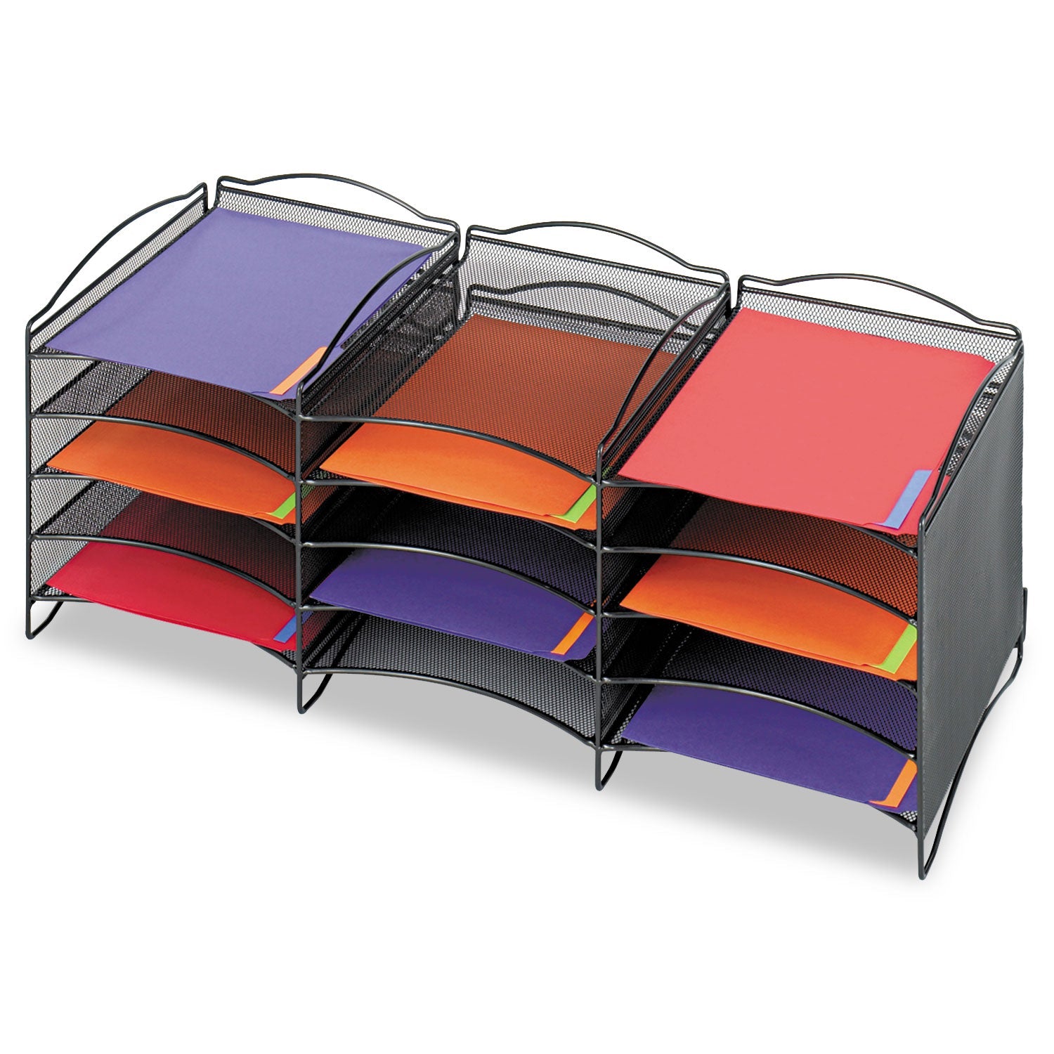 Onyx Literature Sorter | 12 Compartment Mesh