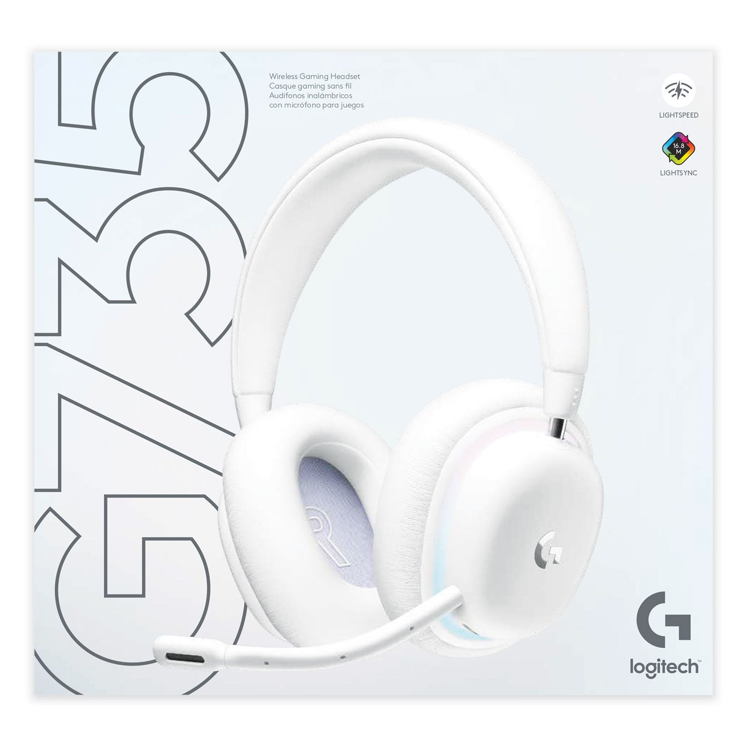Logitech® G735 Wireless Gaming Binaural Over The Head Headset, White - Bloom Skins