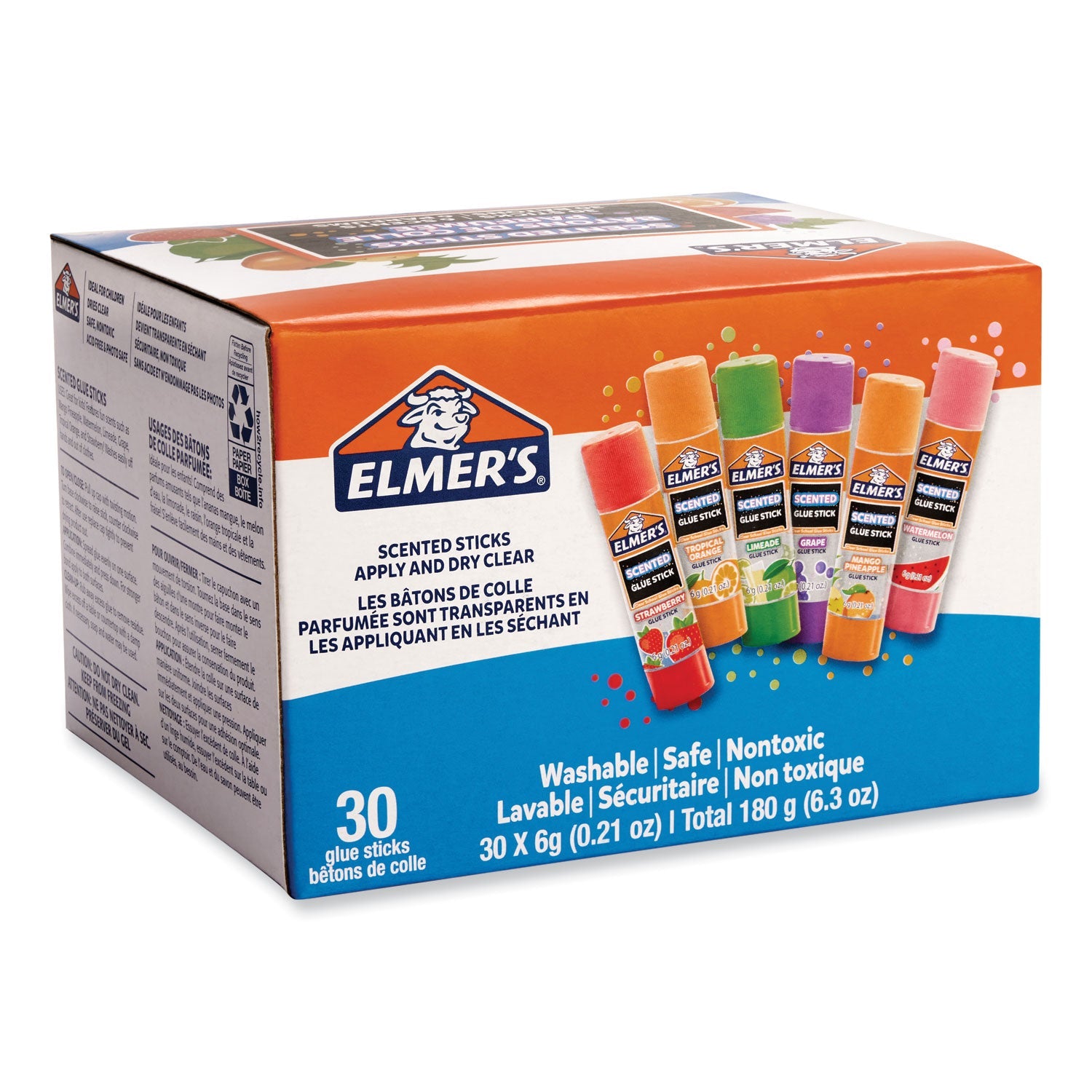 Clear School Glue Stick | Scented | 30-Pack