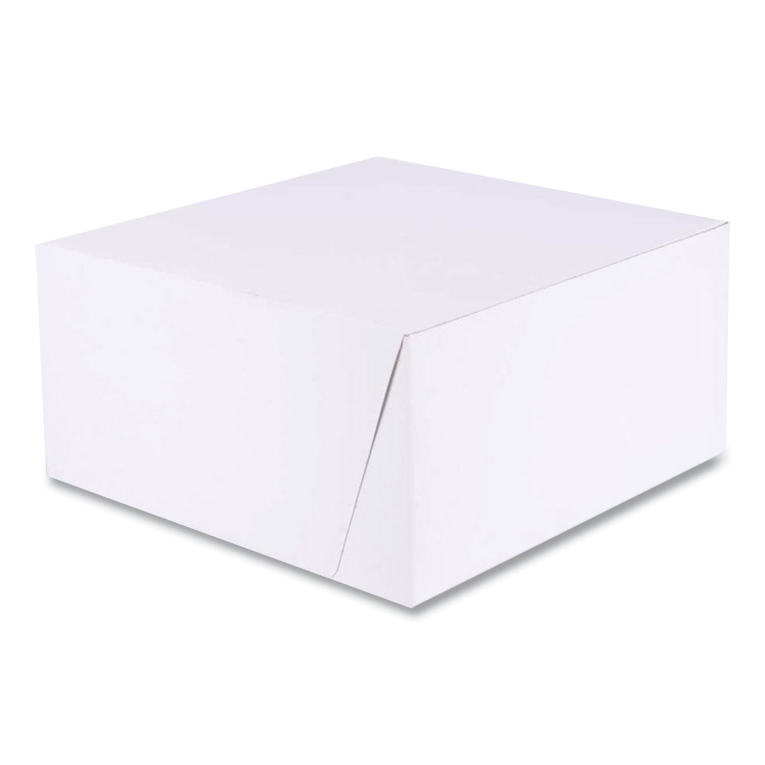 One-Piece Bakery Boxes | SCT 10x10x5 White/Brown